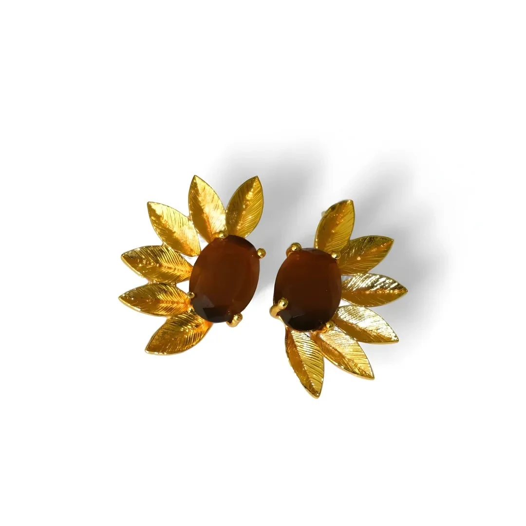 Midnight Lapis Doğal Lazurit Taşlı Küpe