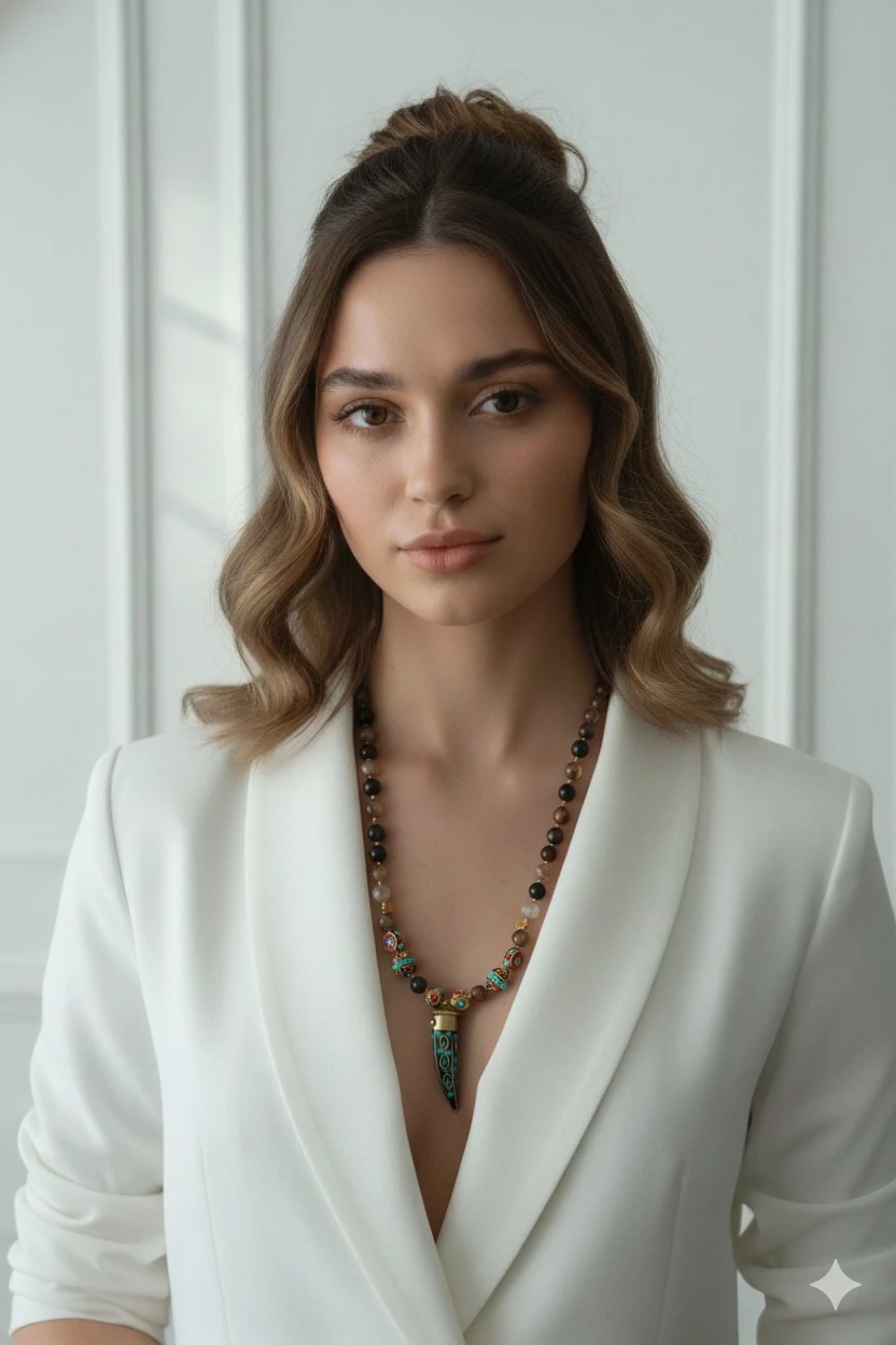 Tibet Harmony Doğal Taş Kolye