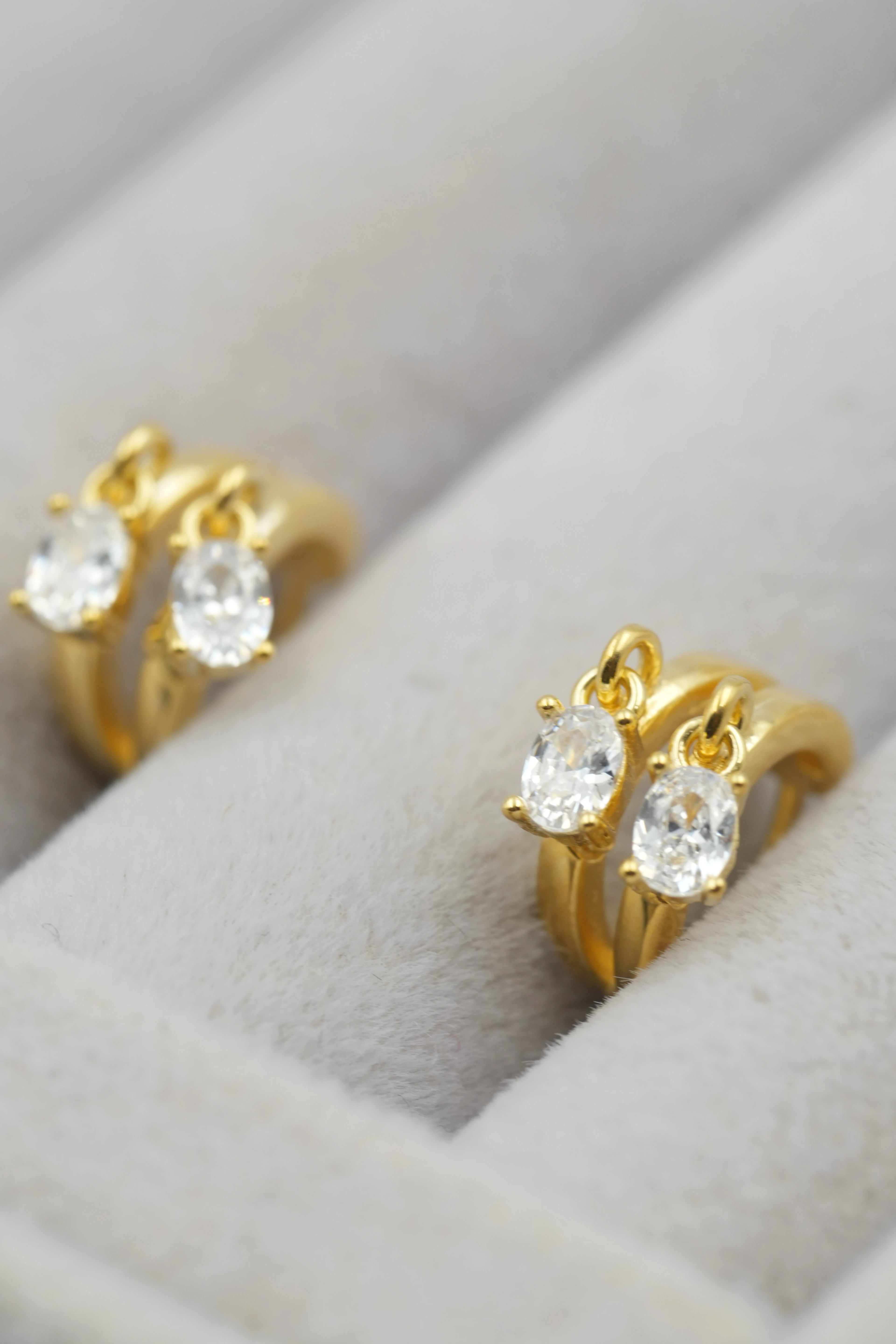 Noa İkili Sallantılı Mini Küpe | 925 Ayar Gümüş