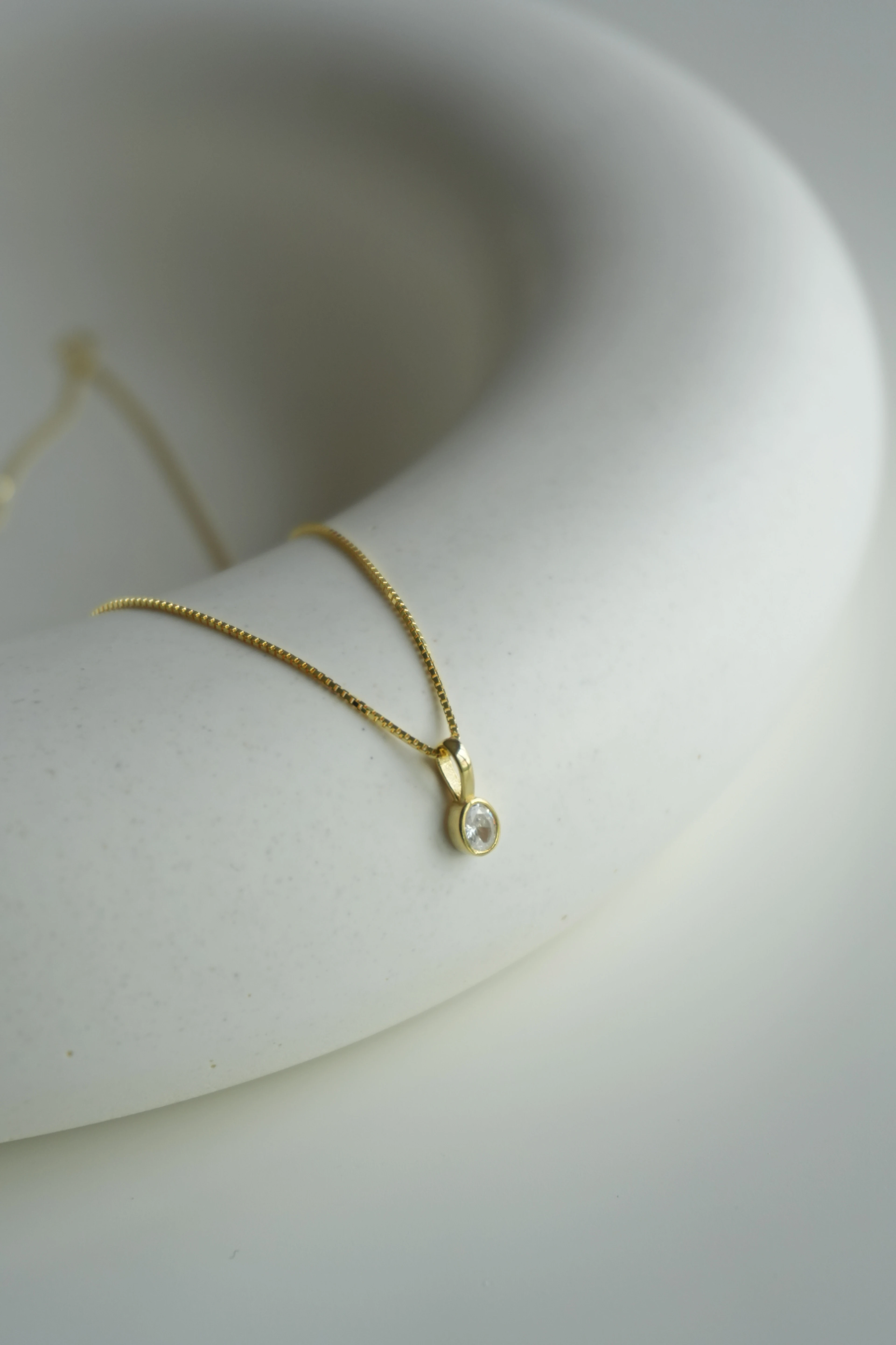 Minimal Tektaş Kolye | 925 Ayar Gümüş 