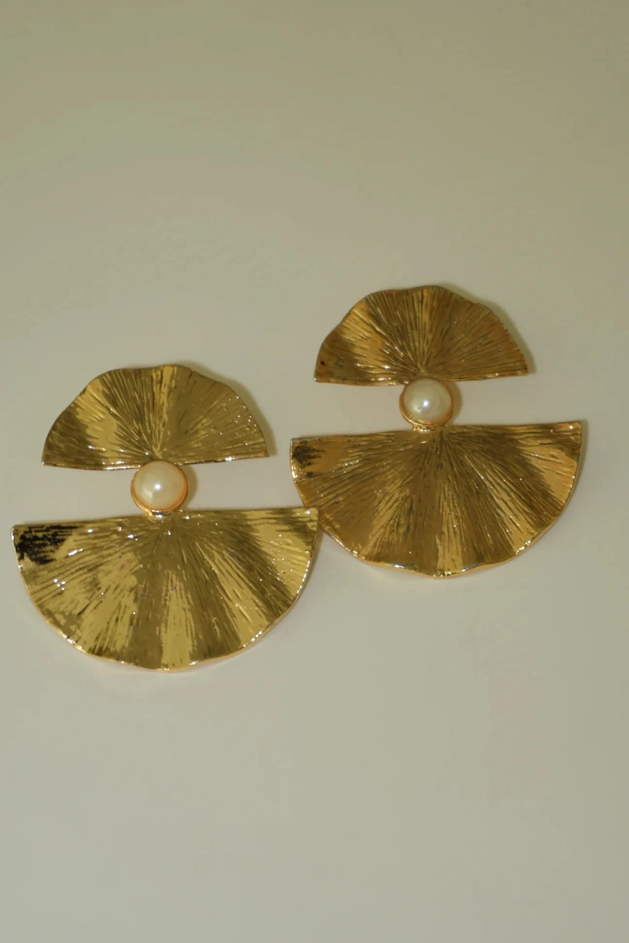 Yelpaze Gerçek İnci Küpe