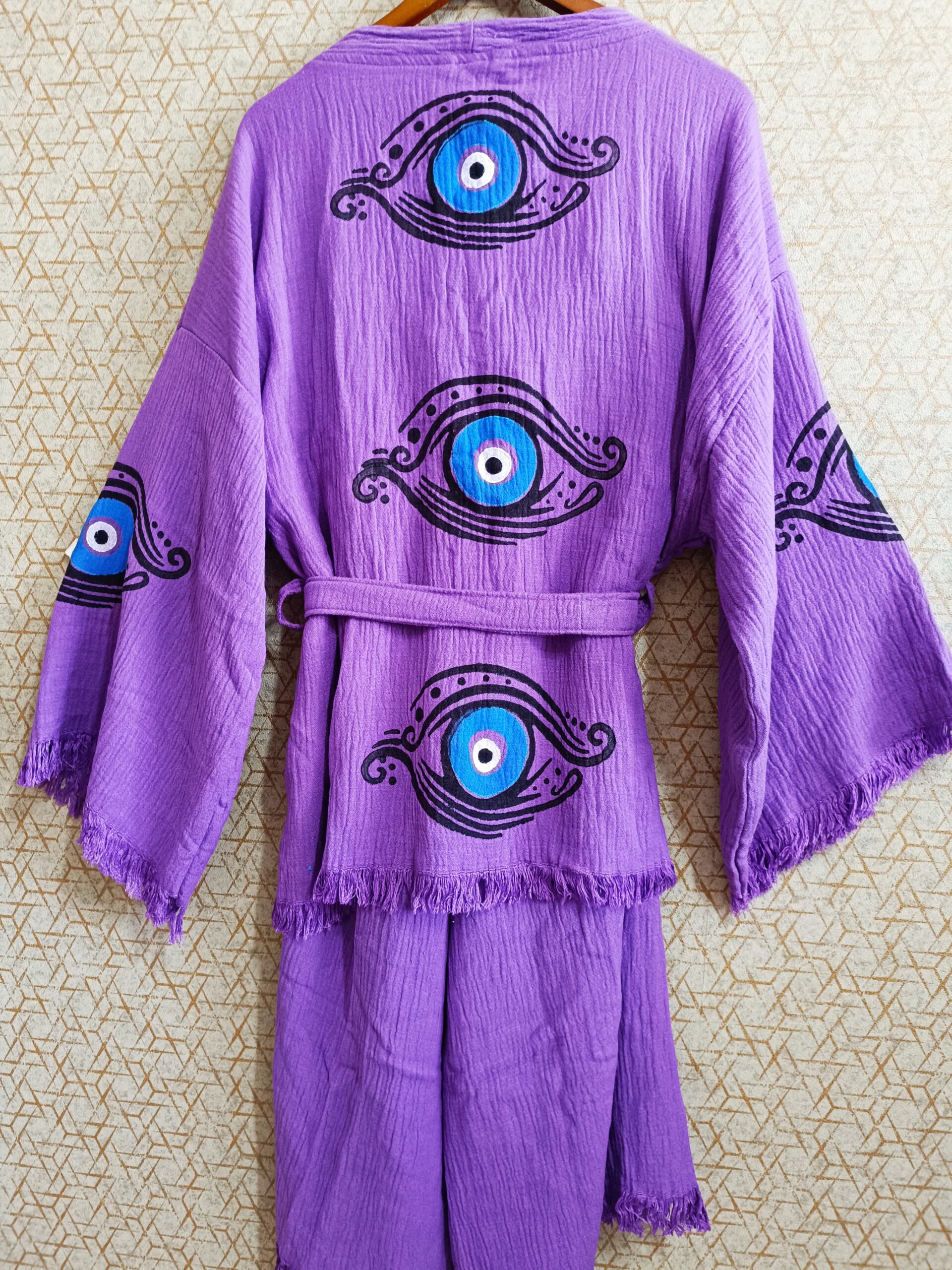 Yeşil Göz Serisi Müslin Kaftan