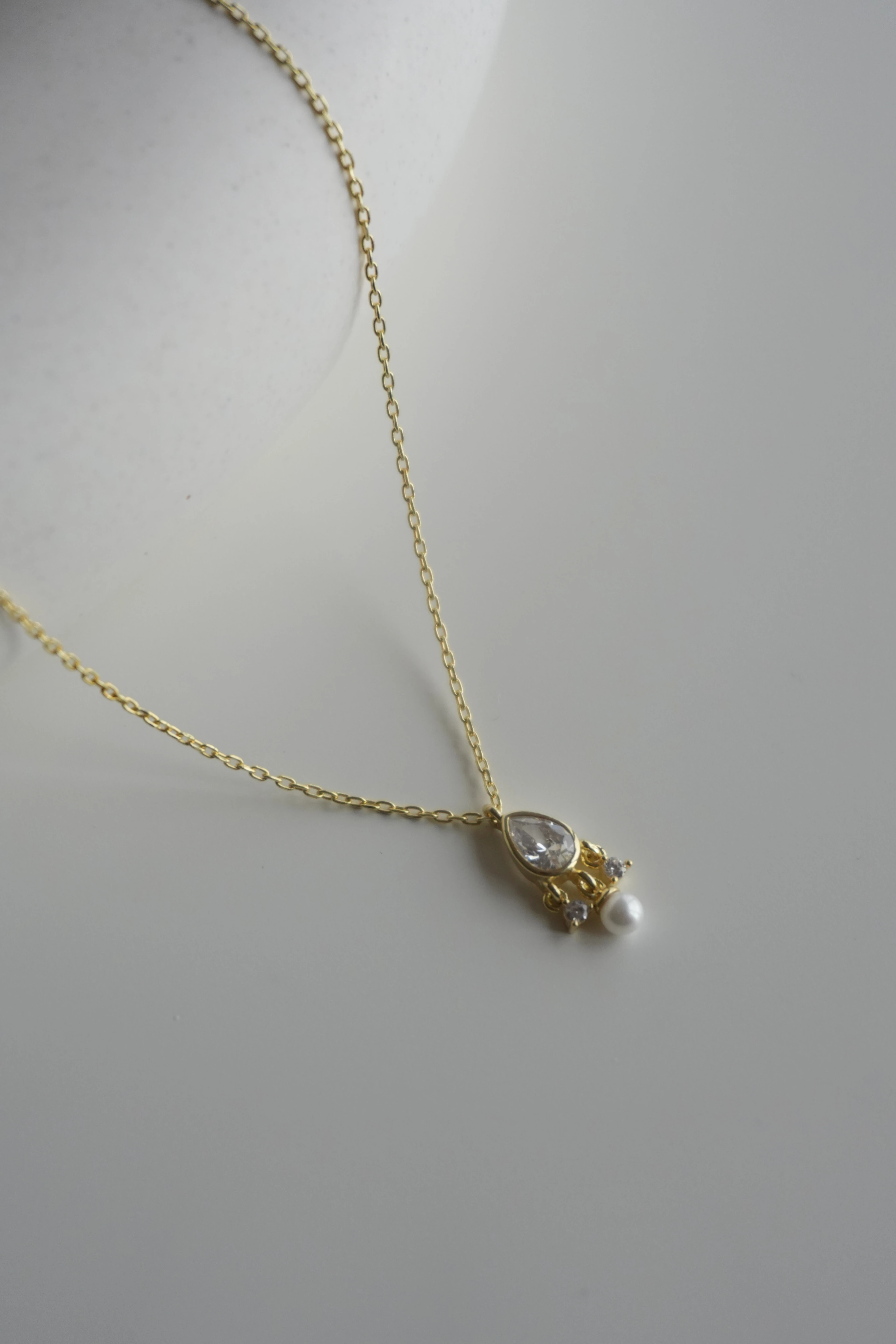 Muse Sallantılı Gerçek İncili Kolye | 925 Ayar Gümüş