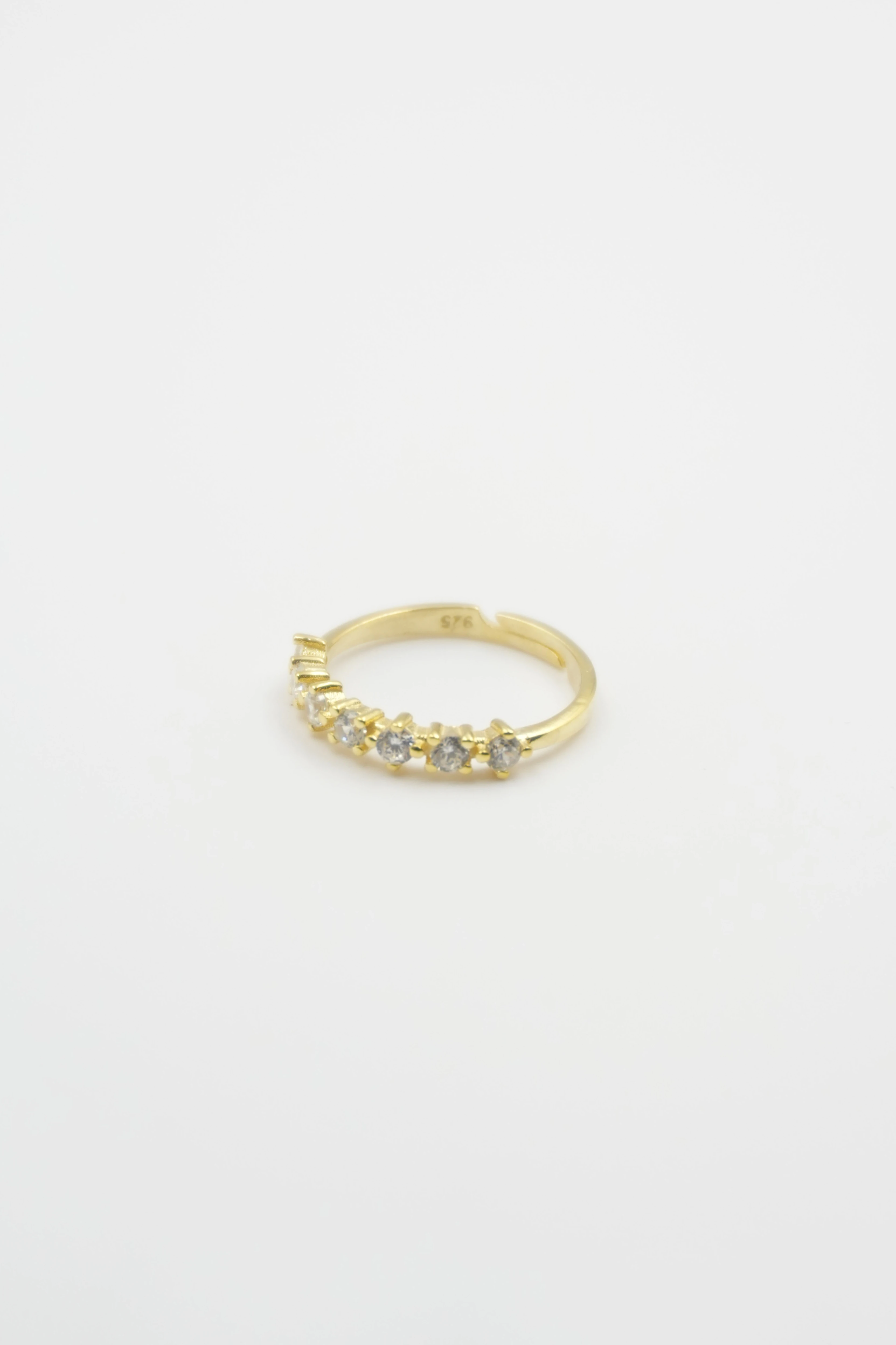 Lorel 7 Taşlı Yüzük Ayarlanabilir | 925 Ayar Gümüş