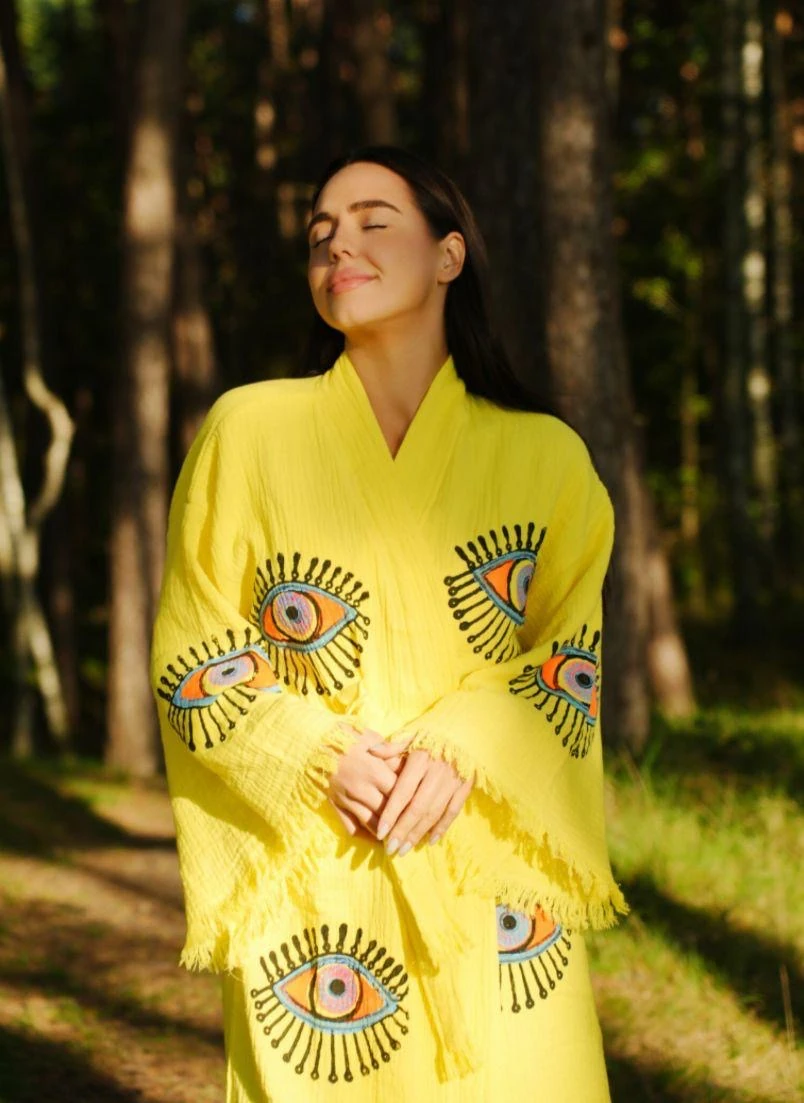 Sarı Göz Müslin Kaftan
