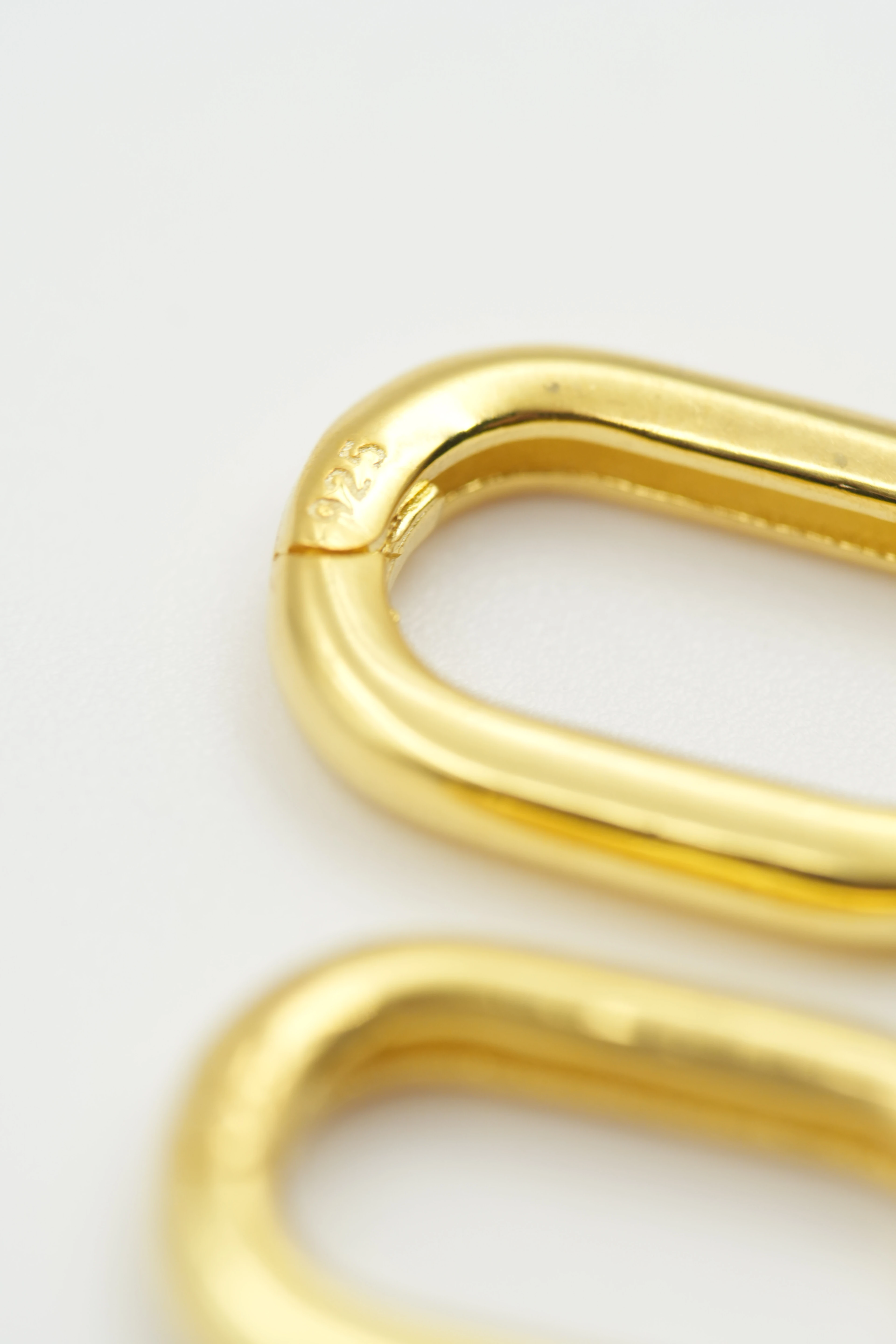 Vaye Uzun Oval Mini Küpe | 925 Ayar Gümüş