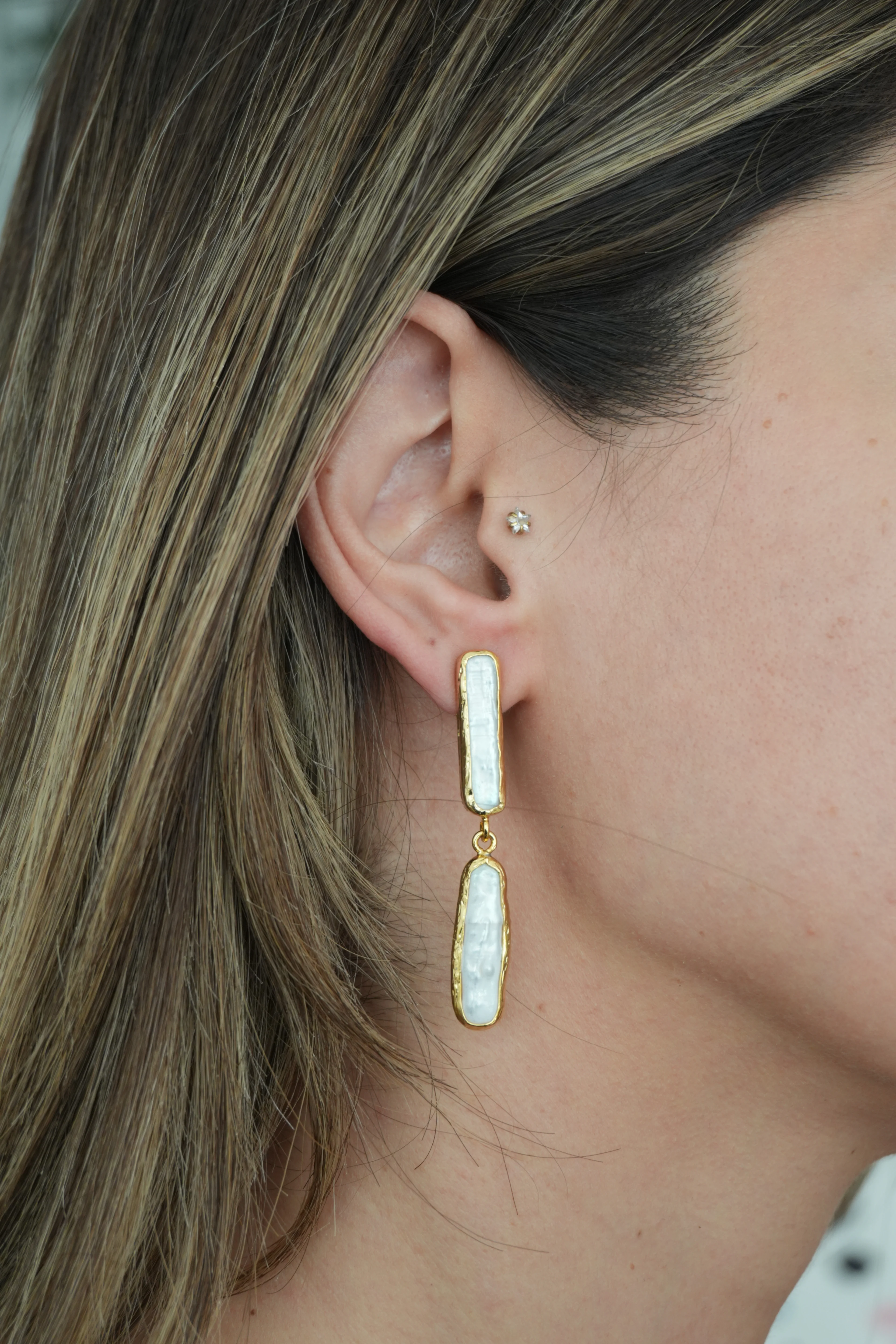 Barok Gerçek İnci Küpe