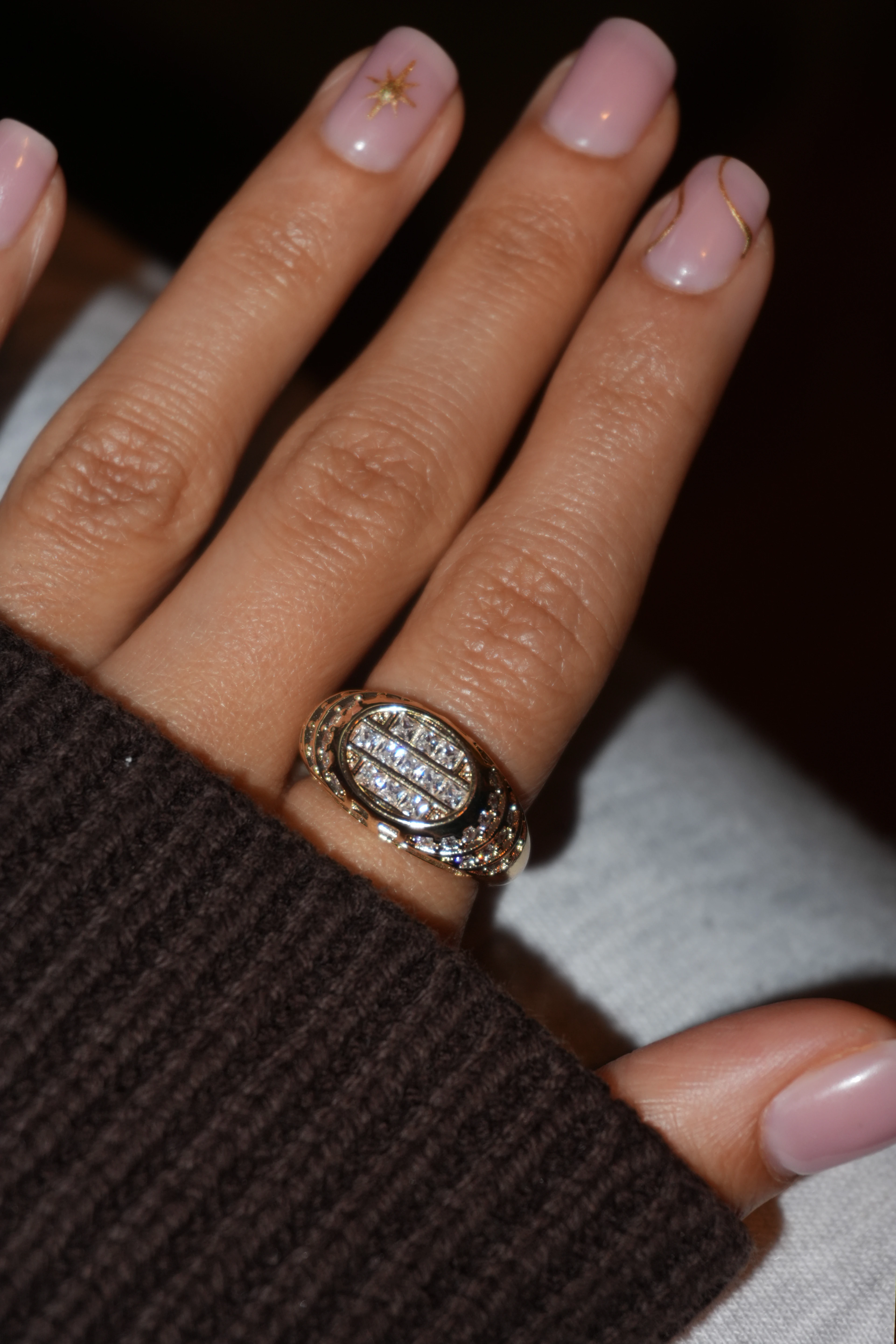 Goldette Taşlı Yüzük