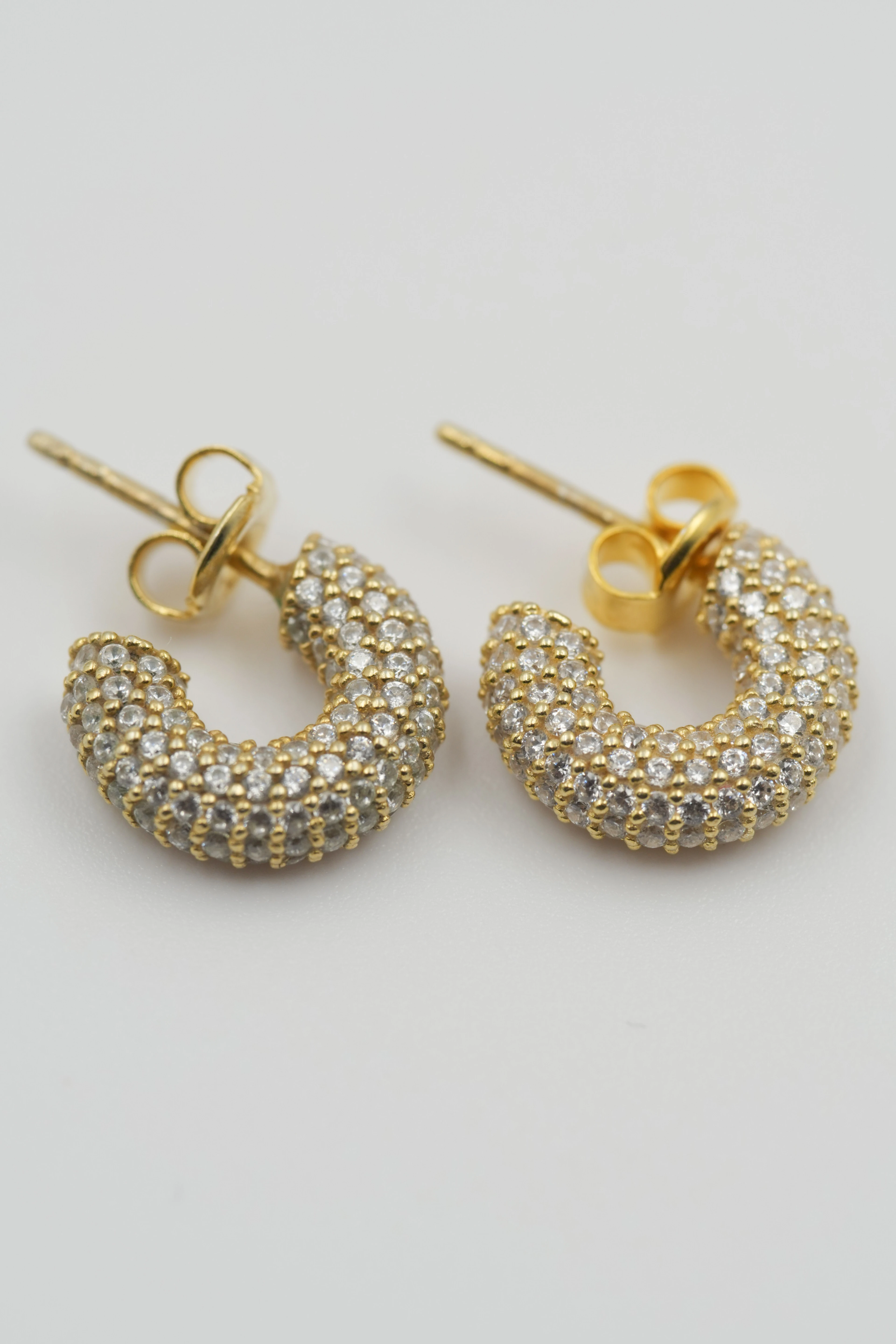 Nova Ful Taşlı Mini Küpe | 925 Ayar Gümüş