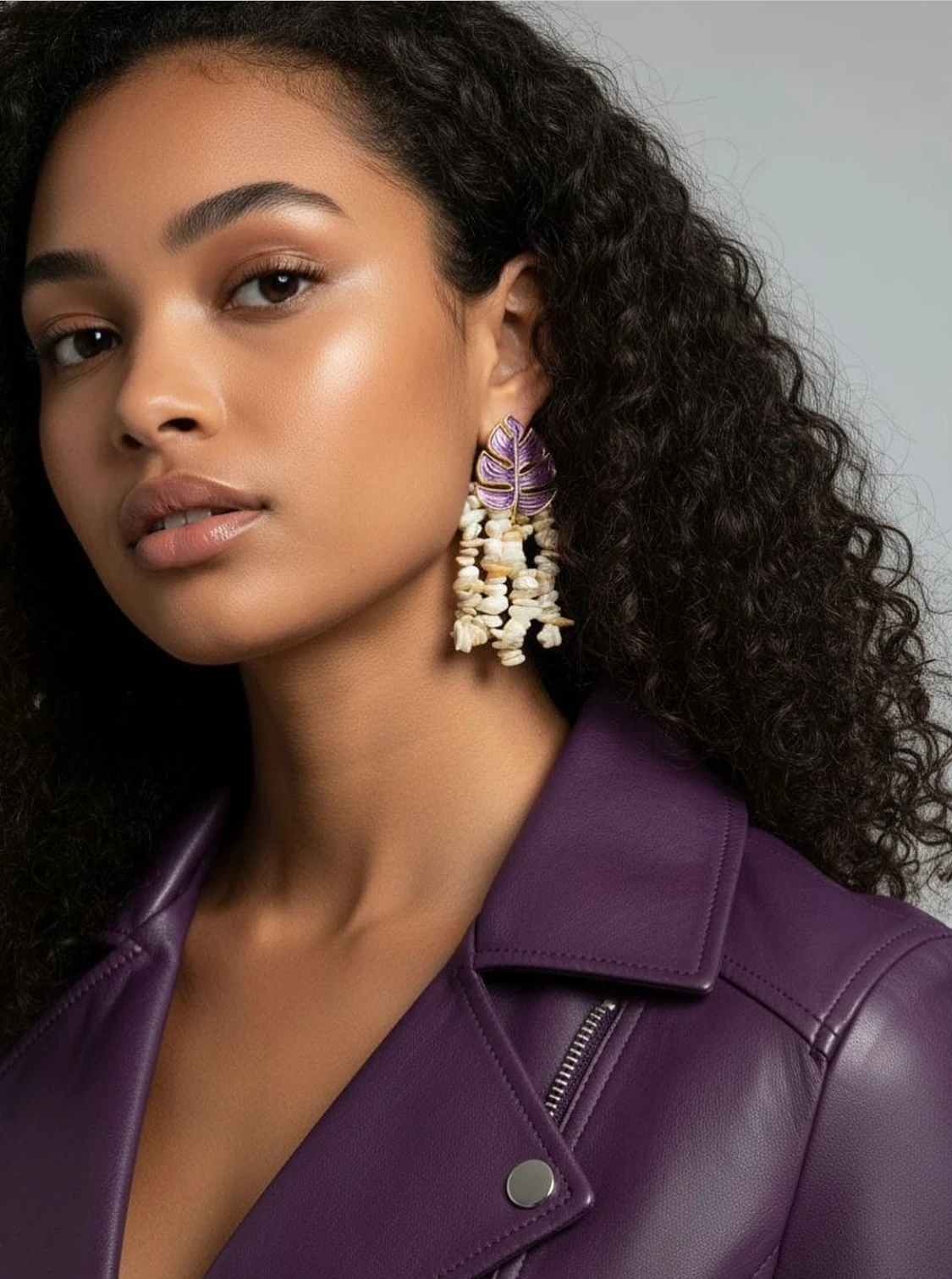 Naya Sarkıntılı El Yapımı Küpe Özel Tasarım | VIP