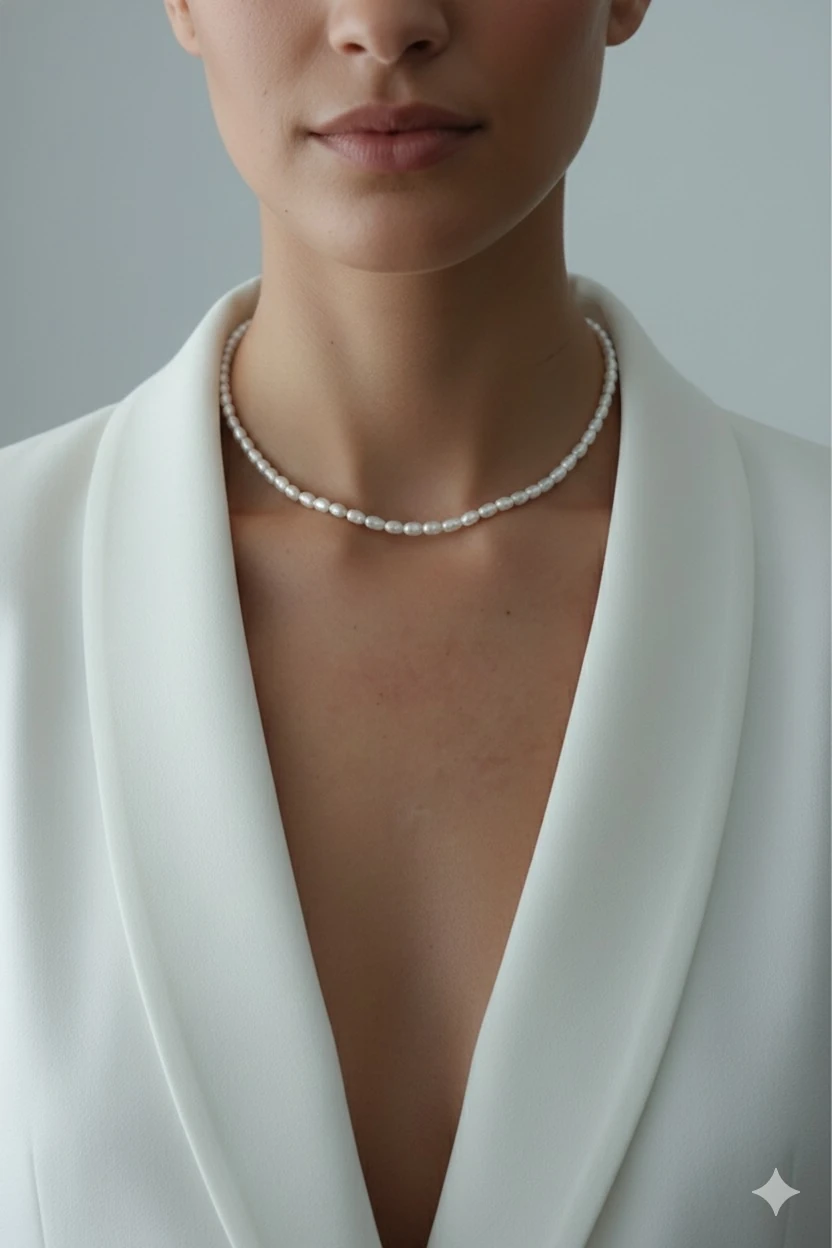 Naya Gerçek Tatlı Su İncisi Kolye