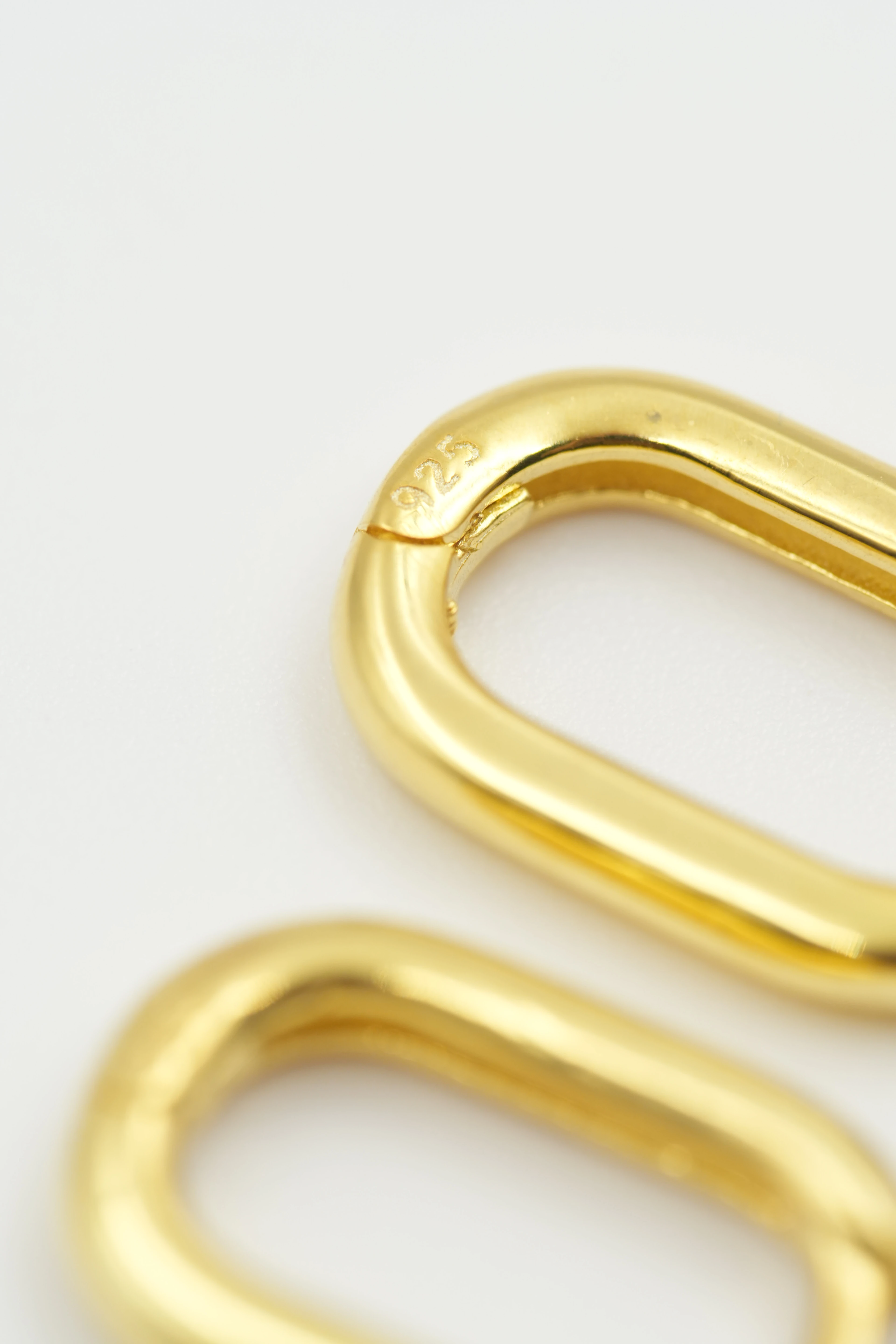 Vaye Uzun Oval Mini Küpe | 925 Ayar Gümüş