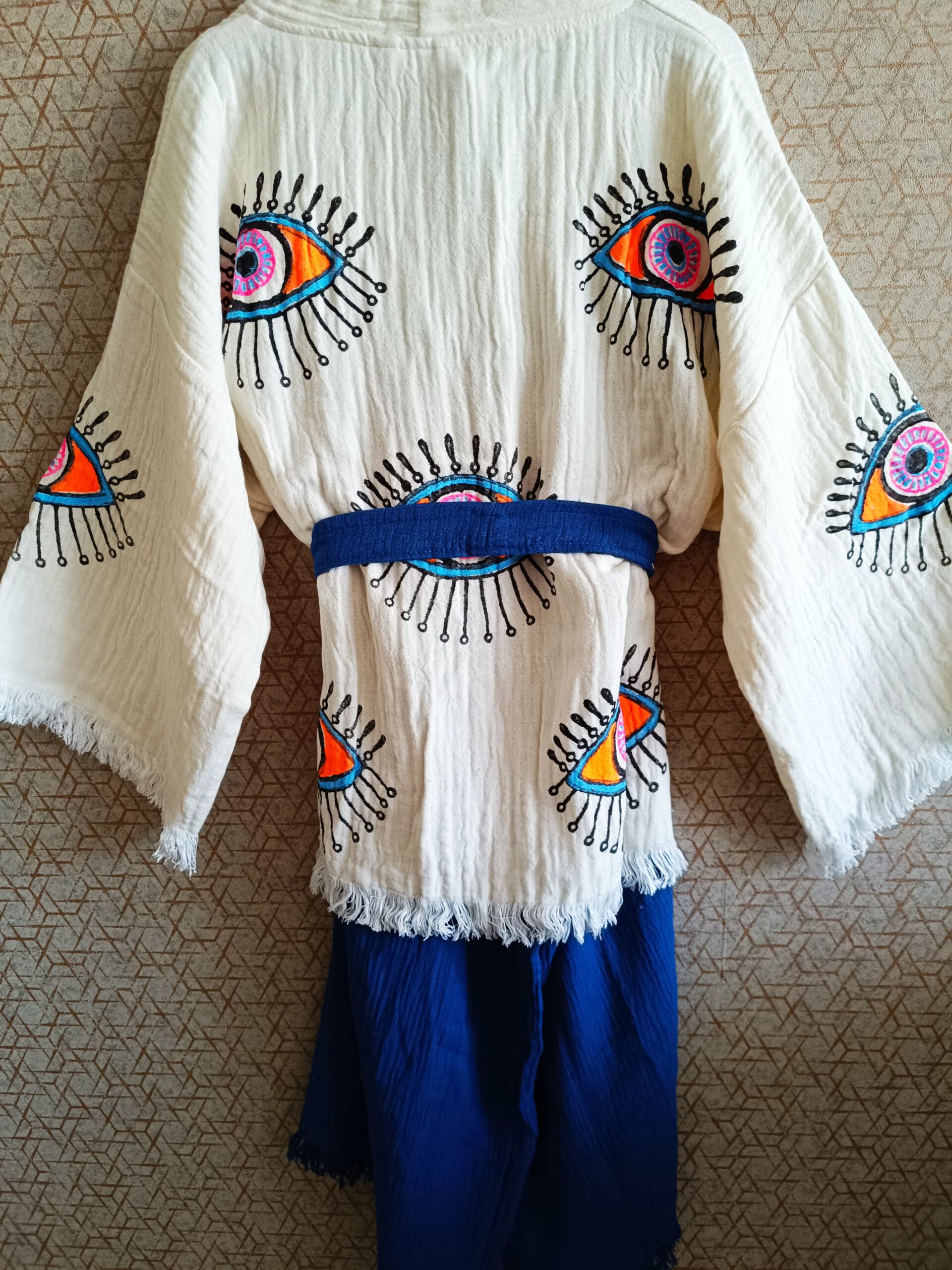 Yeşil Göz Serisi Müslin Kaftan