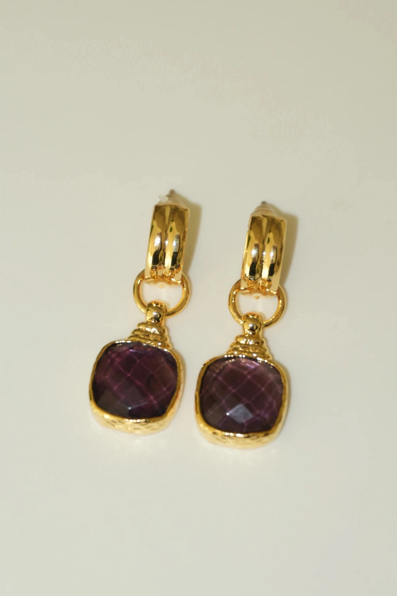 Halo Ay Taşı Doğaltaş Küpe