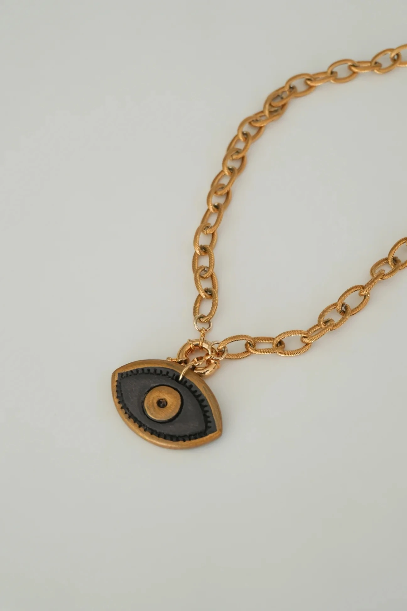 Obsidyen Doğal Taş Göz Kolye