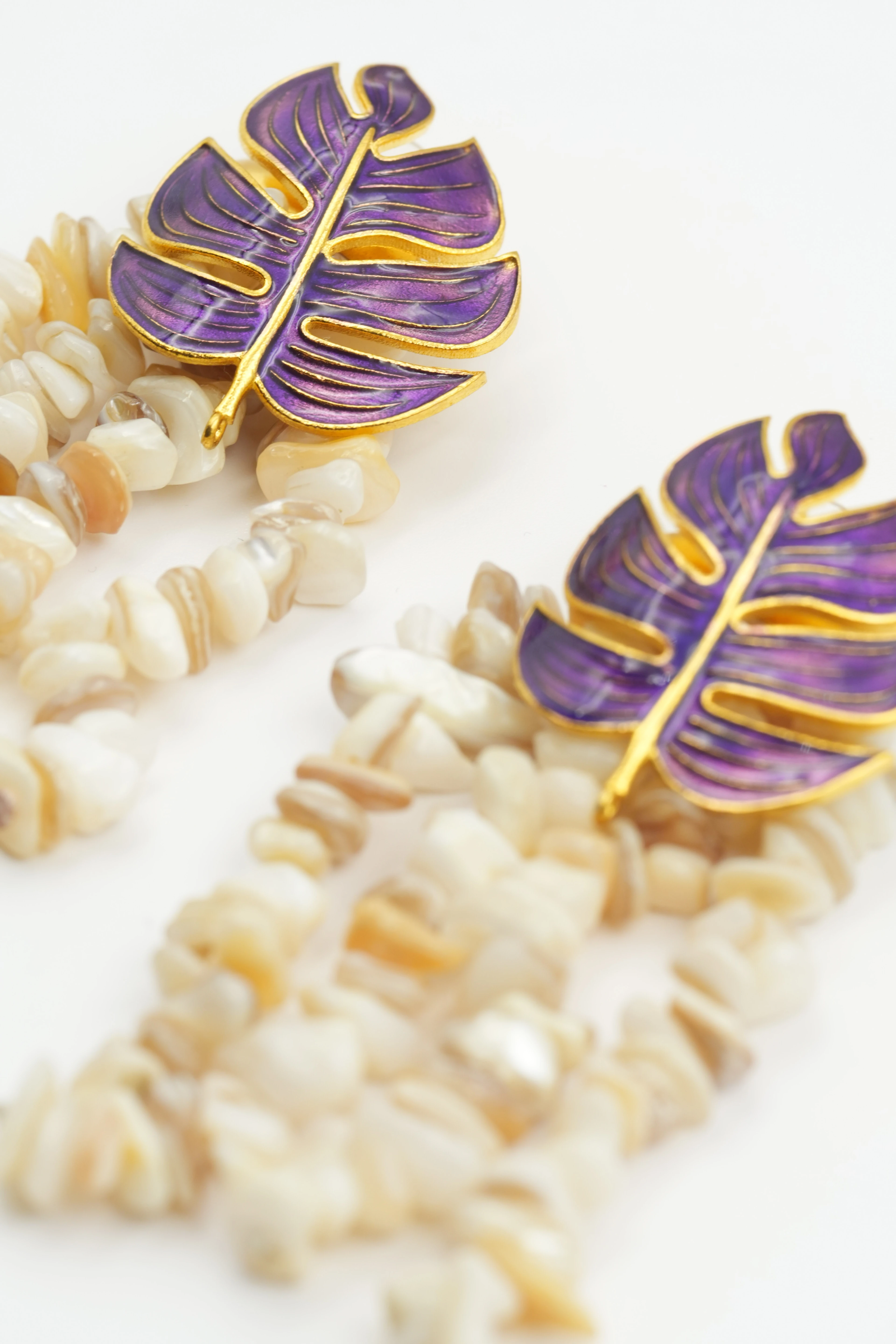 Naya Sarkıntılı El Yapımı Küpe Özel Tasarım | VIP