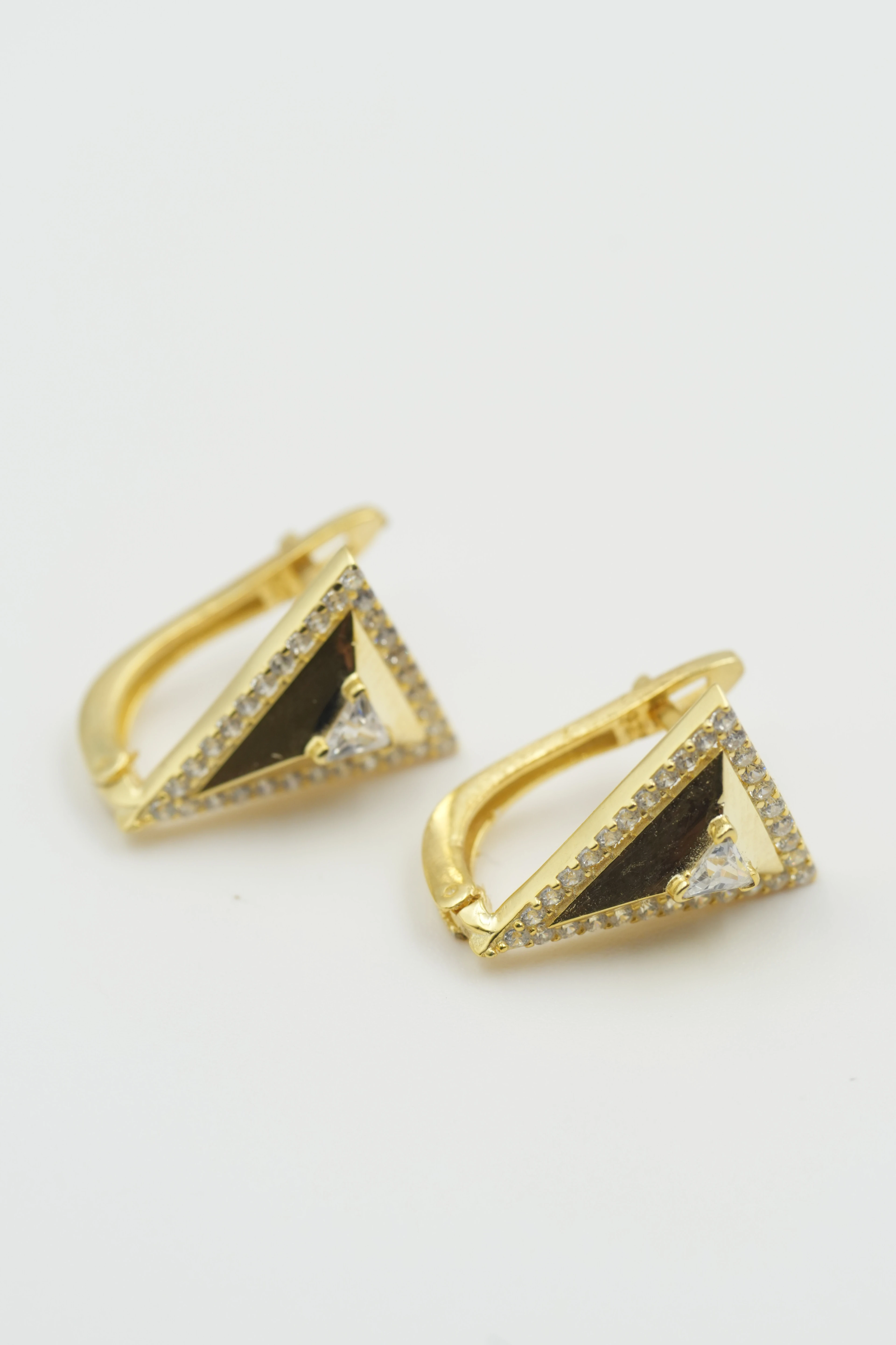 Noma Üçgen Taşlı Küpe | 925 Ayar Gümüş