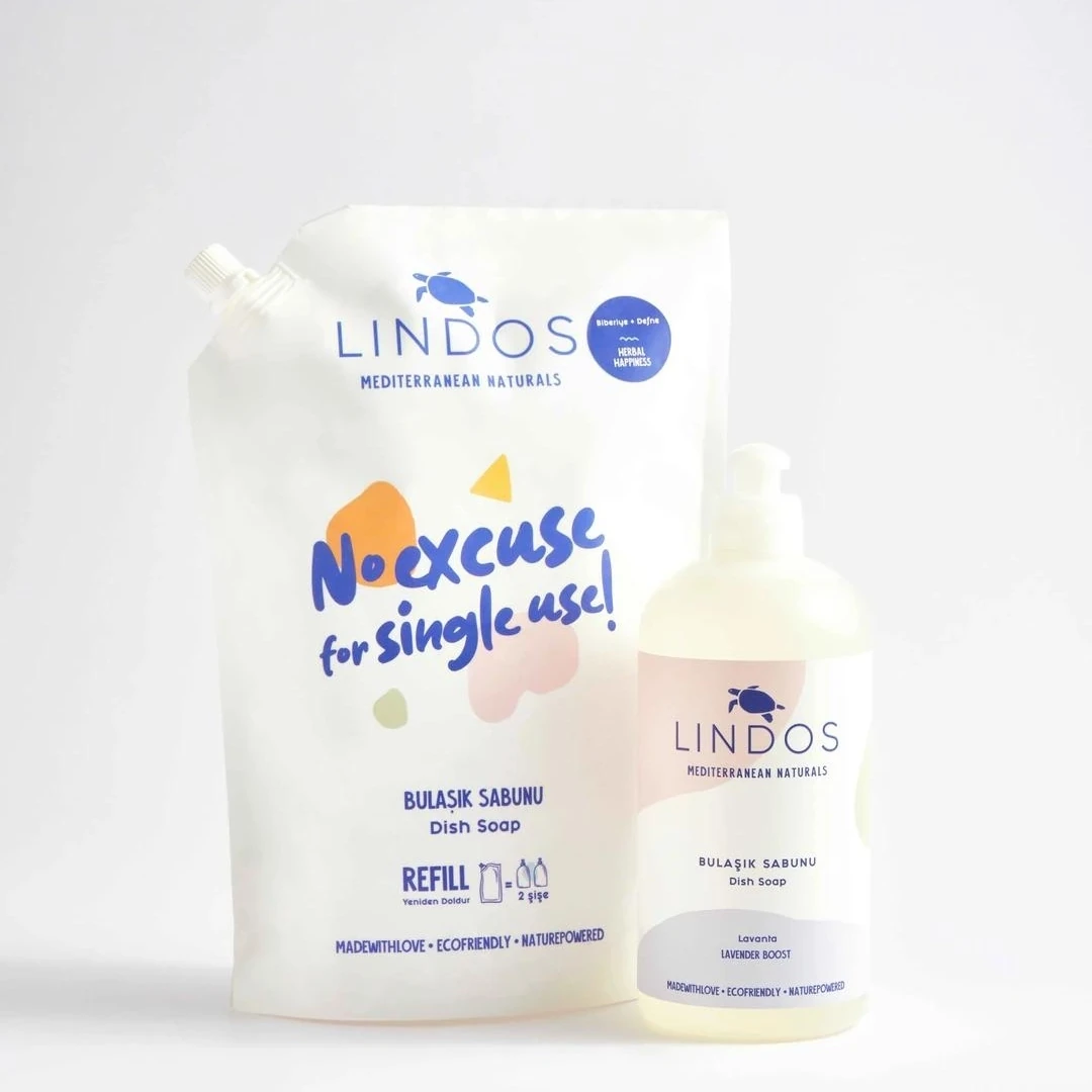 Doğal Elde Bulaşık Deterjanı Bitkisel Sabun - REFILL Set