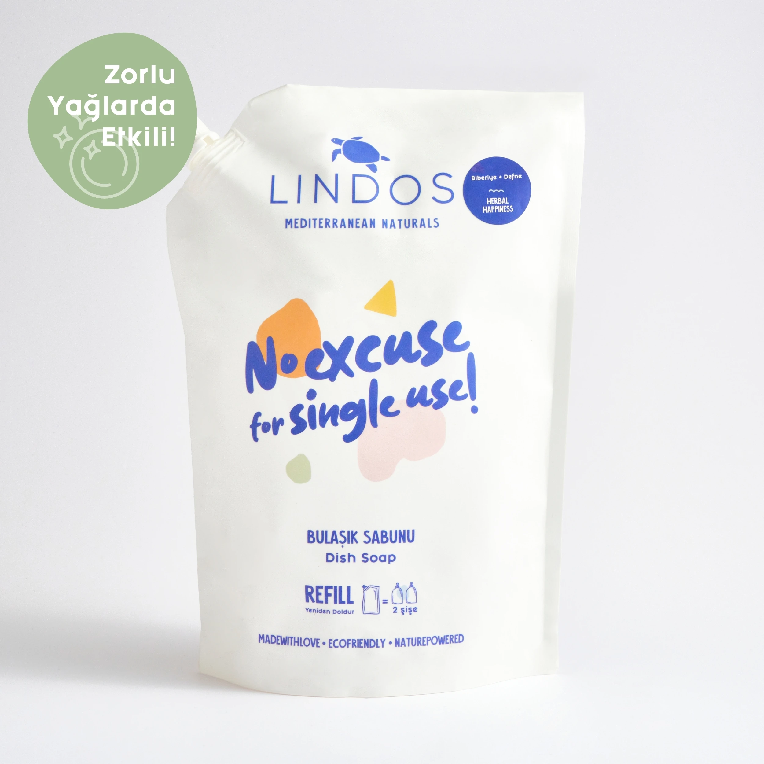 Doğal Elde Bulaşık Deterjanı Bitkisel Sabun - 1200 ml REFILL