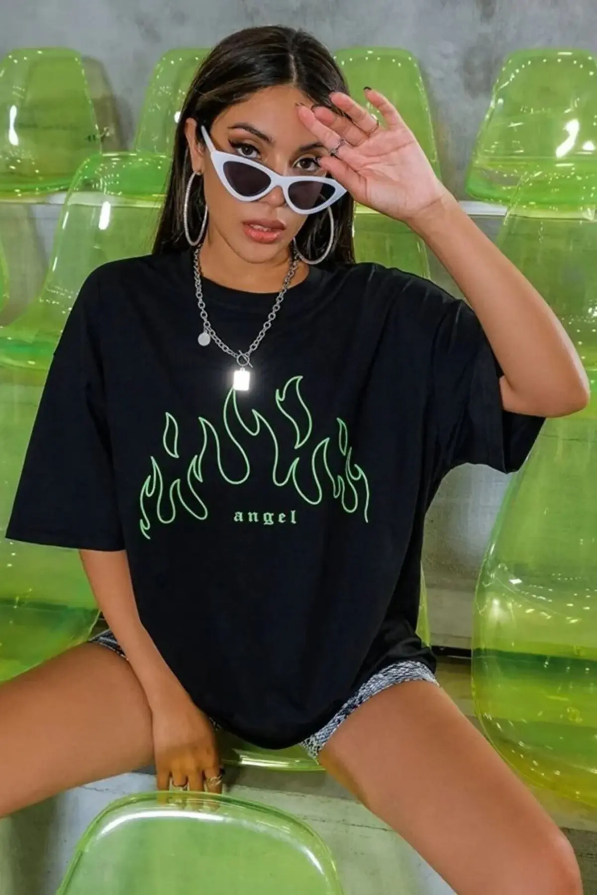 ANGEL YEŞİL T-SHIRT