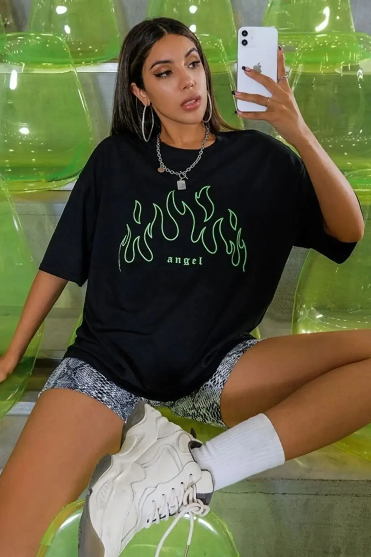 ANGEL YEŞİL T-SHIRT