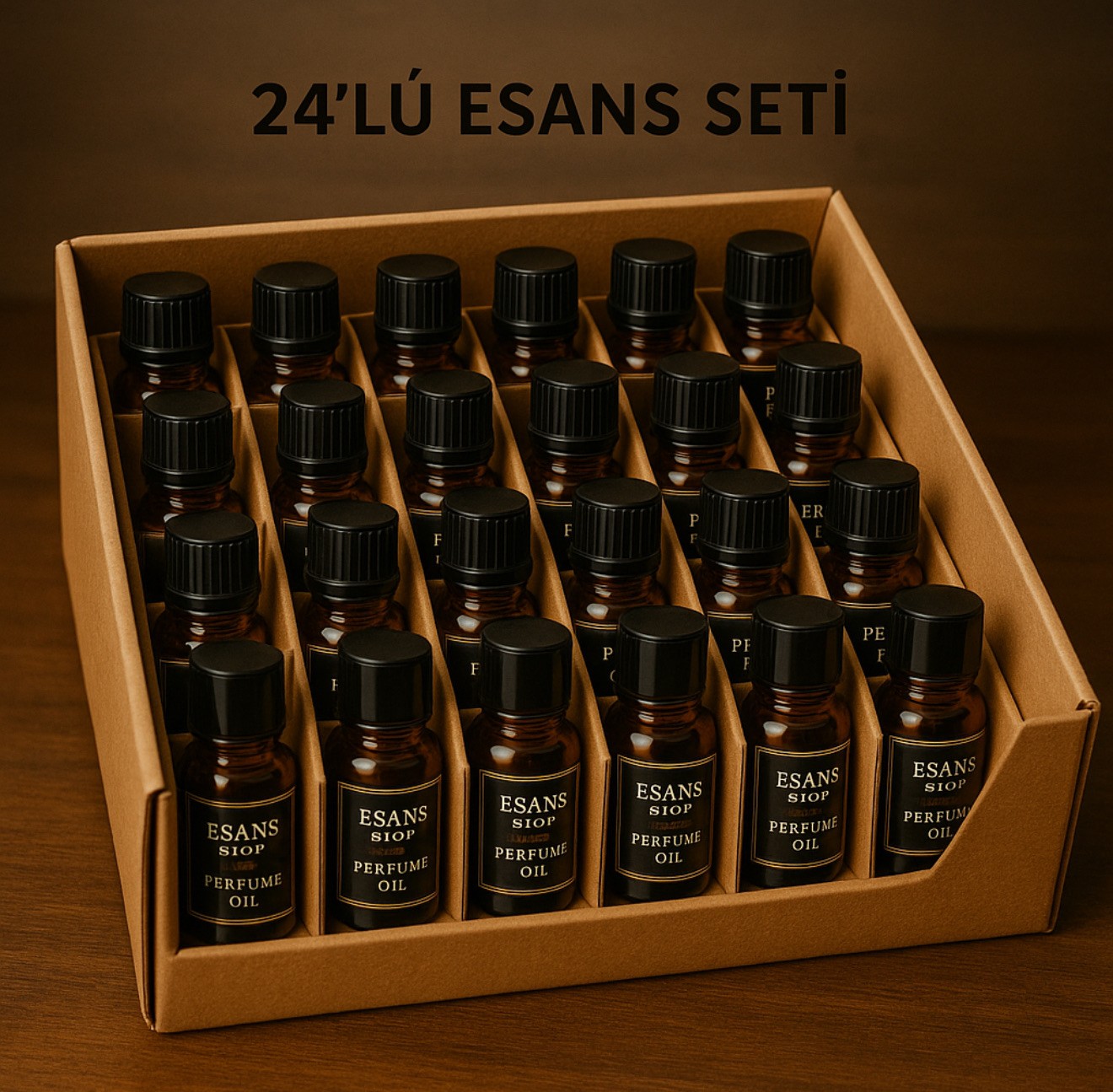 24 Lü Erkek Parfüm Deneme Esans Seti 24x5ML
