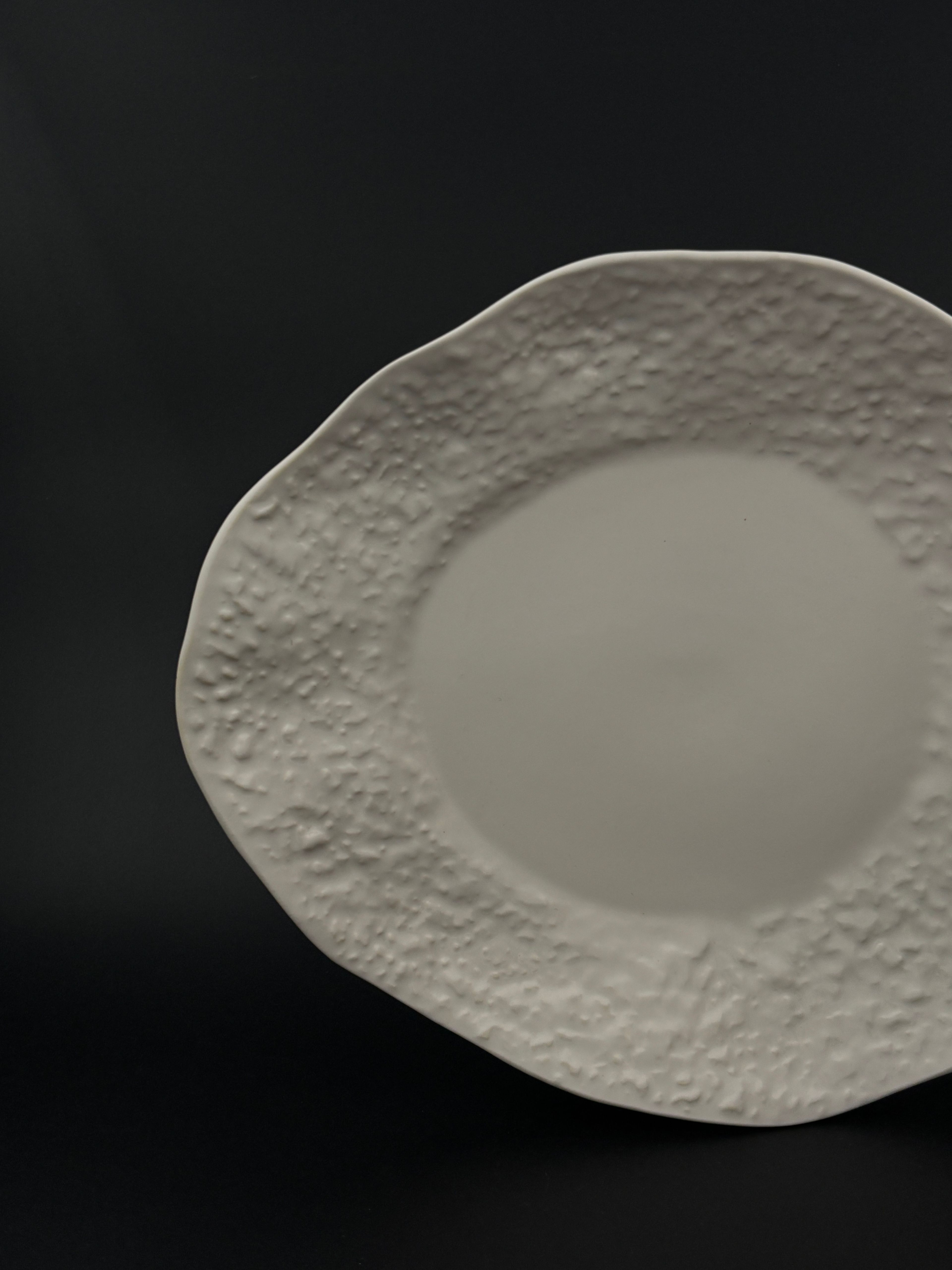 Elegant Beyaz 28cm Düz Tabak 3'lü Takım