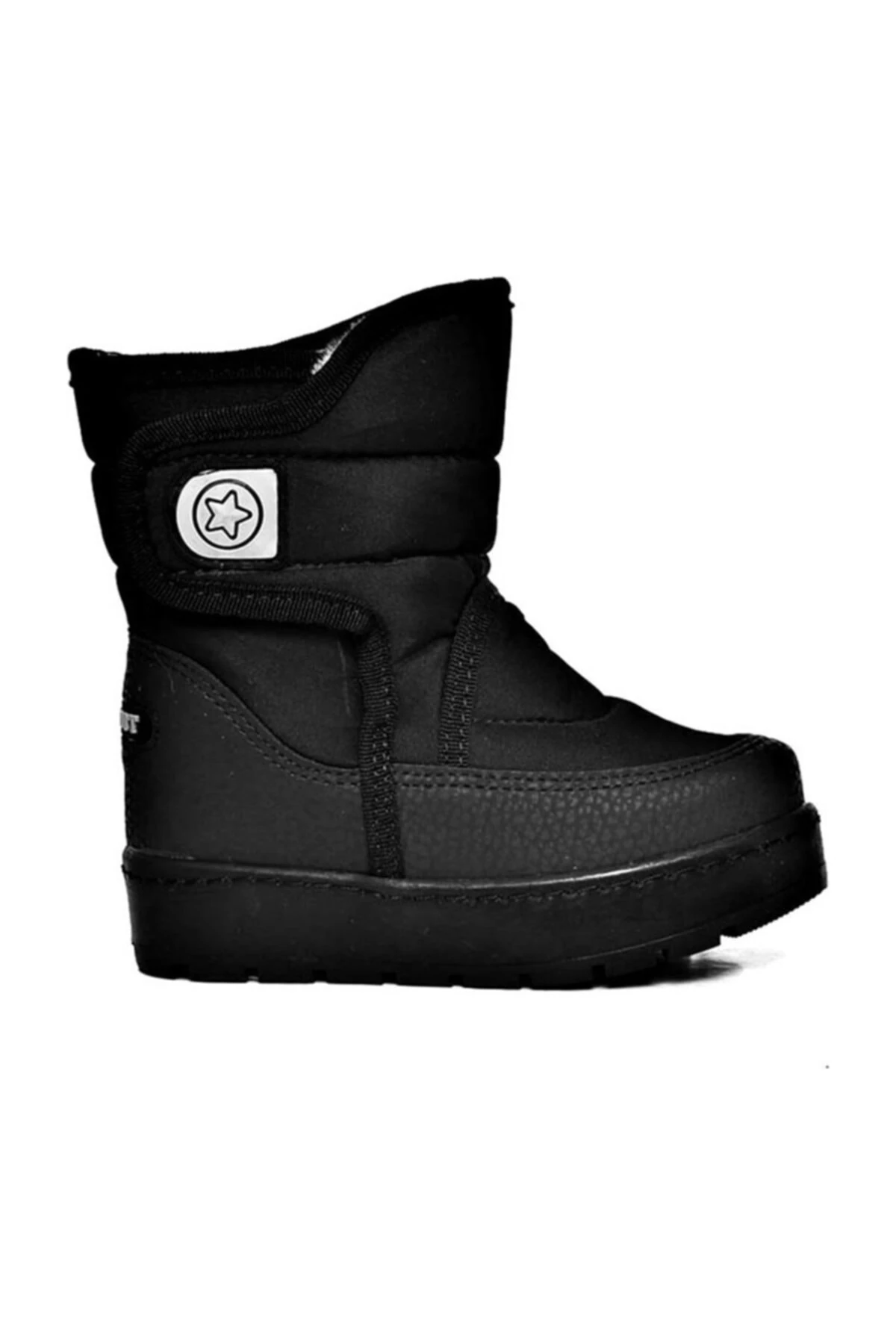 Le Petit Siyah Içi Kürklü Kız Çocuk Kar Botu