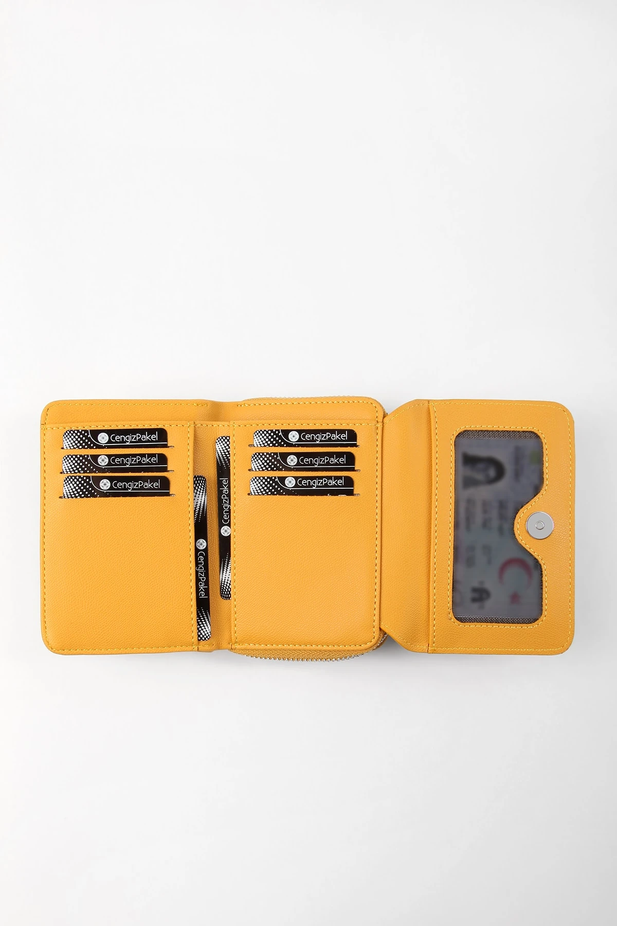 Küçük Boy Sarı Kadın Cüzdan