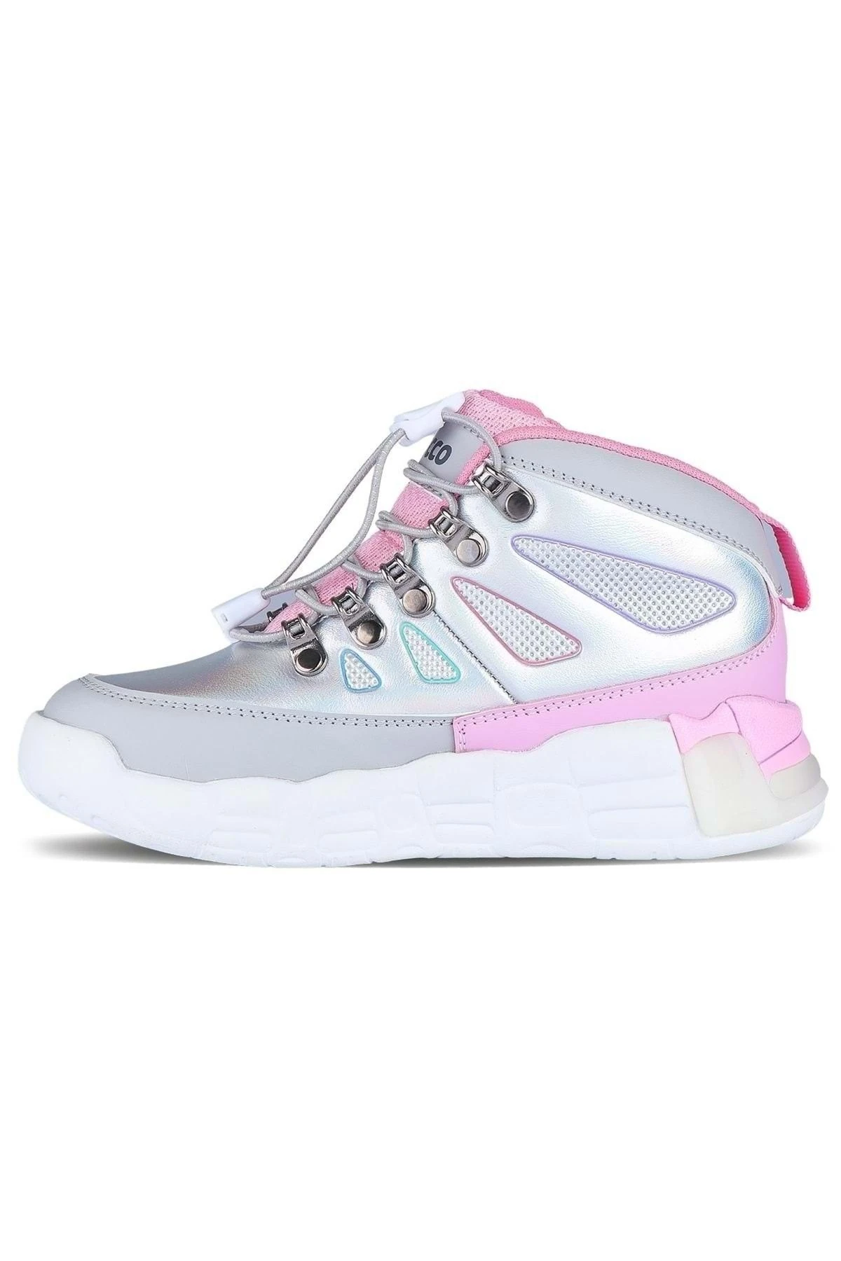 Unisex Ellen Patik Işıklı Phylon Bot - Gri