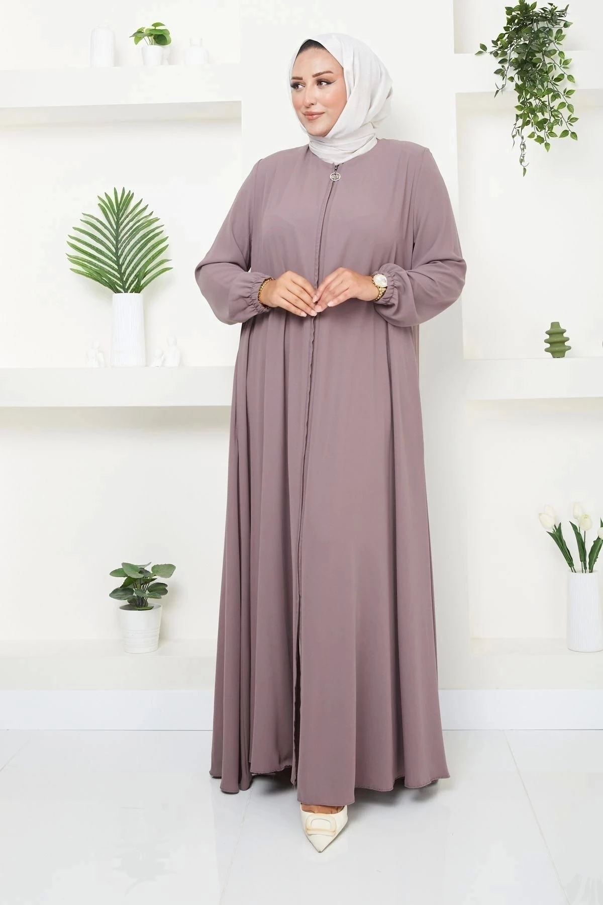 Kadın Büyük Beden Mevlana Ferace 10115