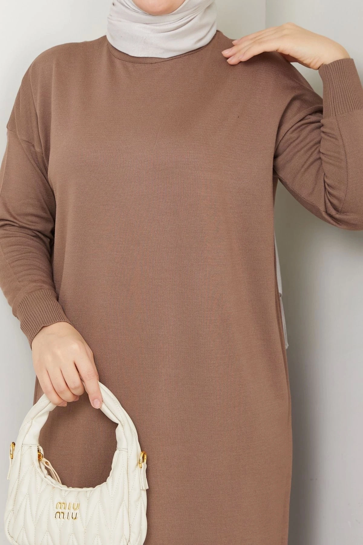 Kadın Merserize Triko Elbise 10124