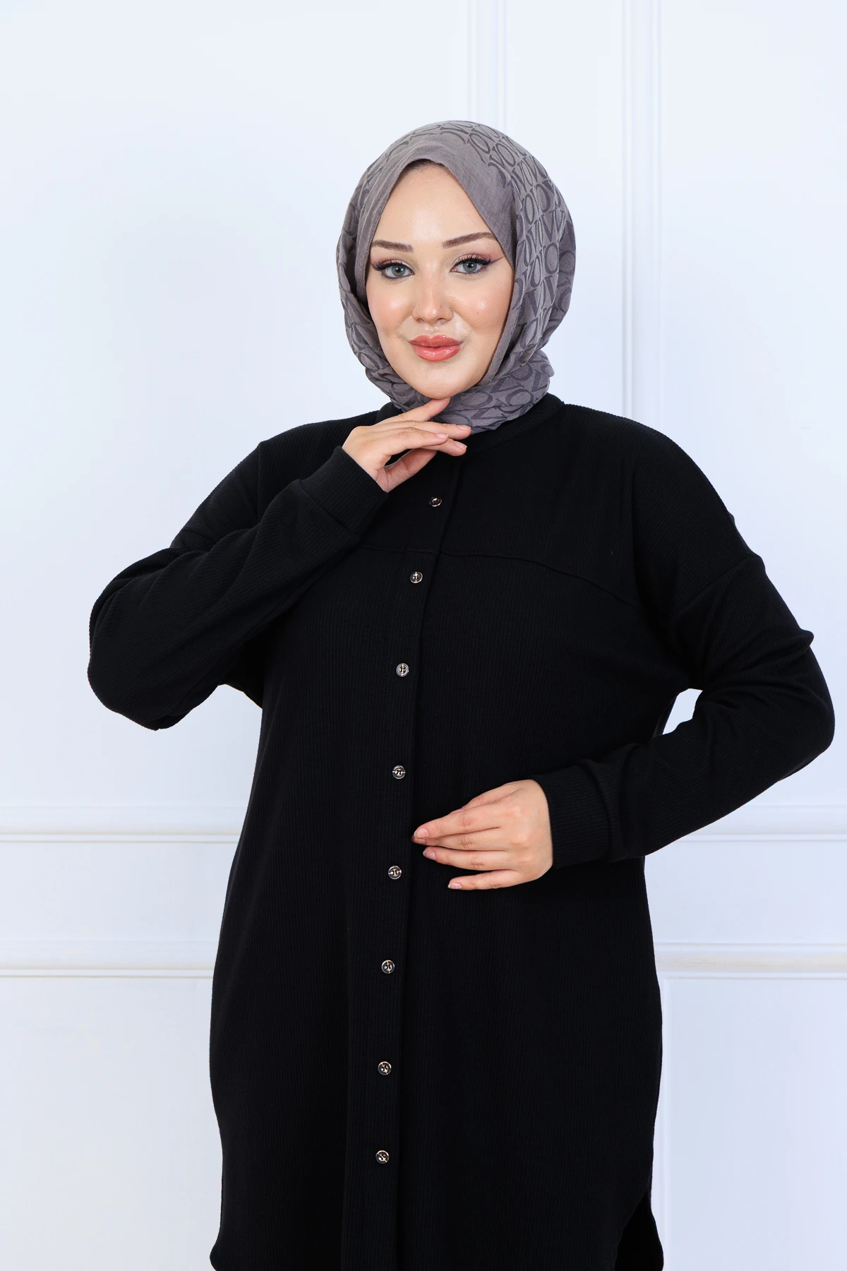 Bürümcük Kumaş Kadın İkili Takım-Gömlek Pantolon 10128