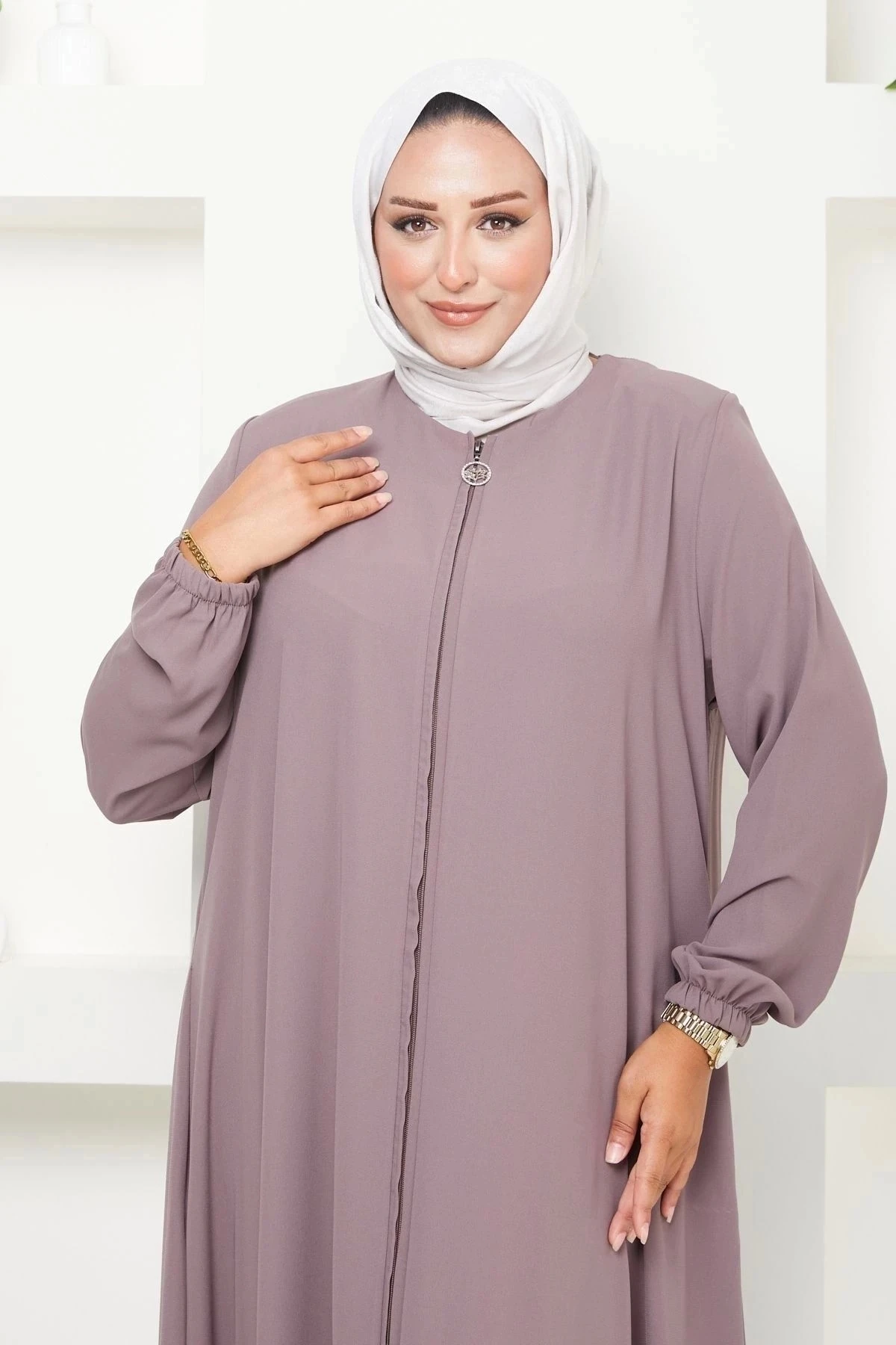 Kadın Büyük Beden Mevlana Ferace 10115