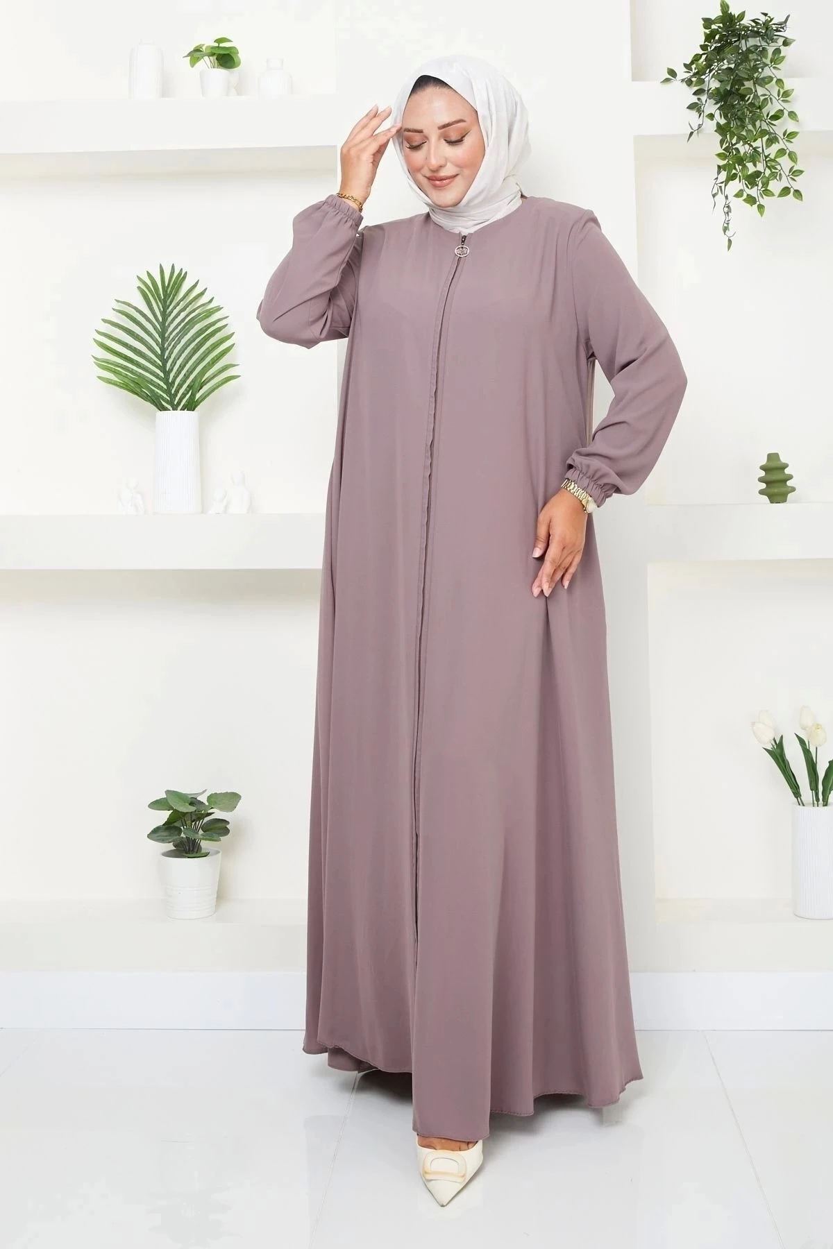 Kadın Büyük Beden Mevlana Ferace 10115