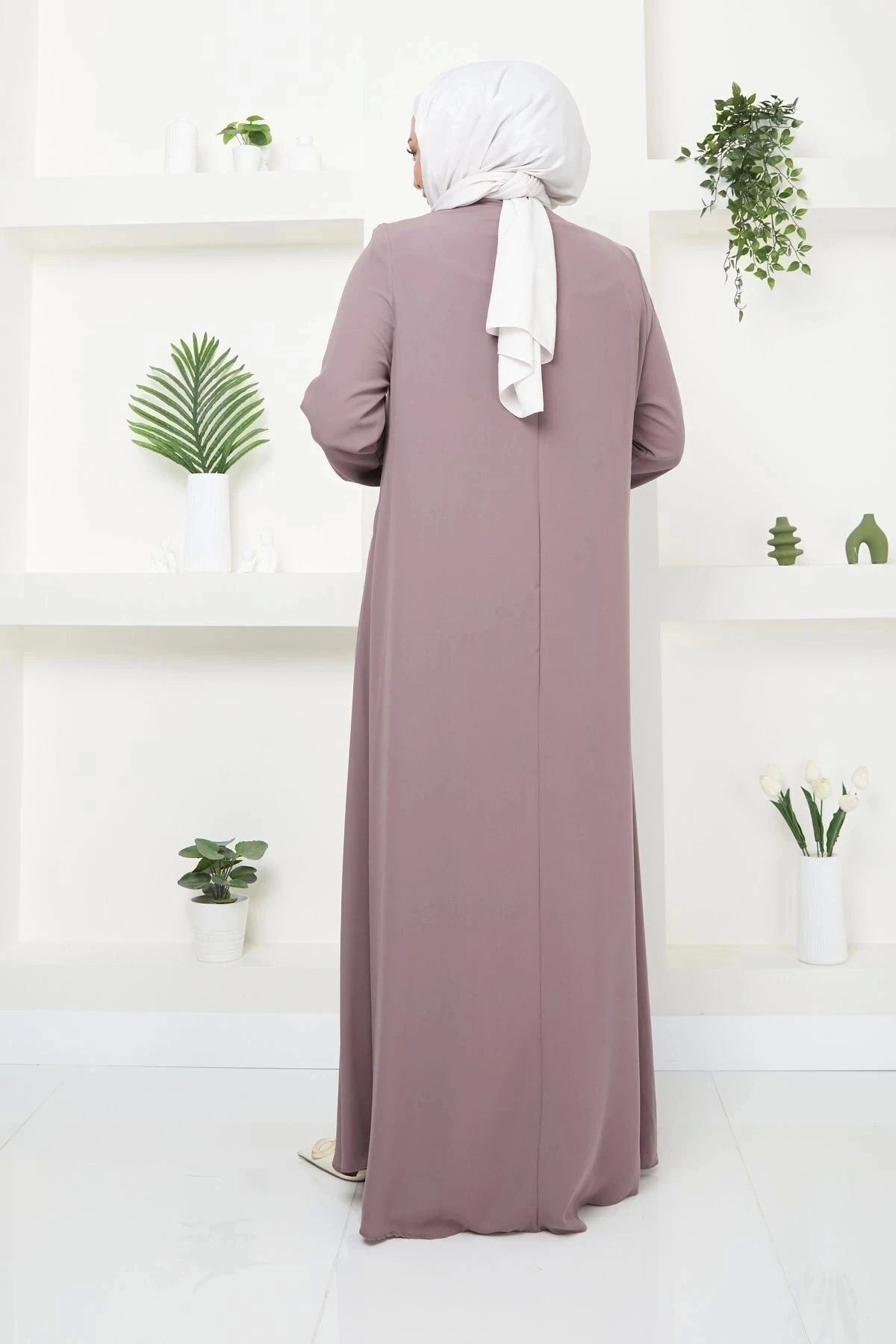 Kadın Büyük Beden Mevlana Ferace 10115