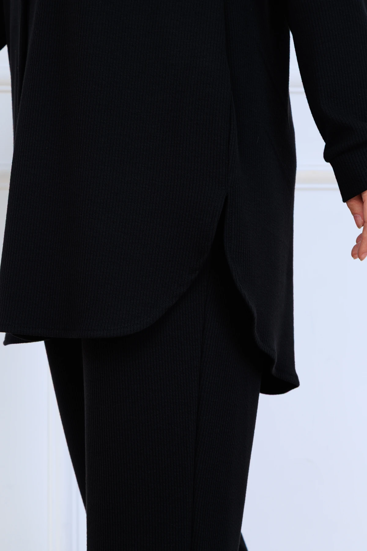 Bürümcük Kumaş Kadın İkili Takım-Gömlek Pantolon 10128