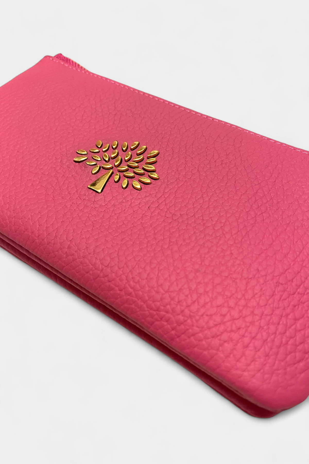 Ruby Hakiki Deri Trok Taşlı Kadın Cüzdan - Pembe