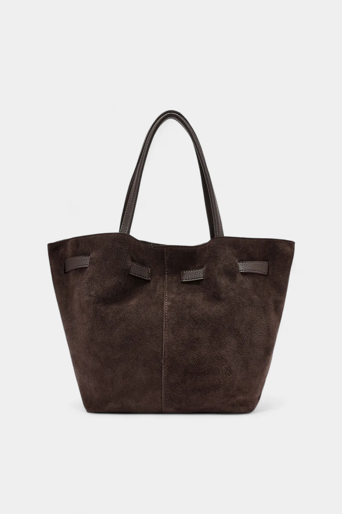 Mona Hakiki Süet Kemer Detaylı Kadın El ve Omuz Çantası