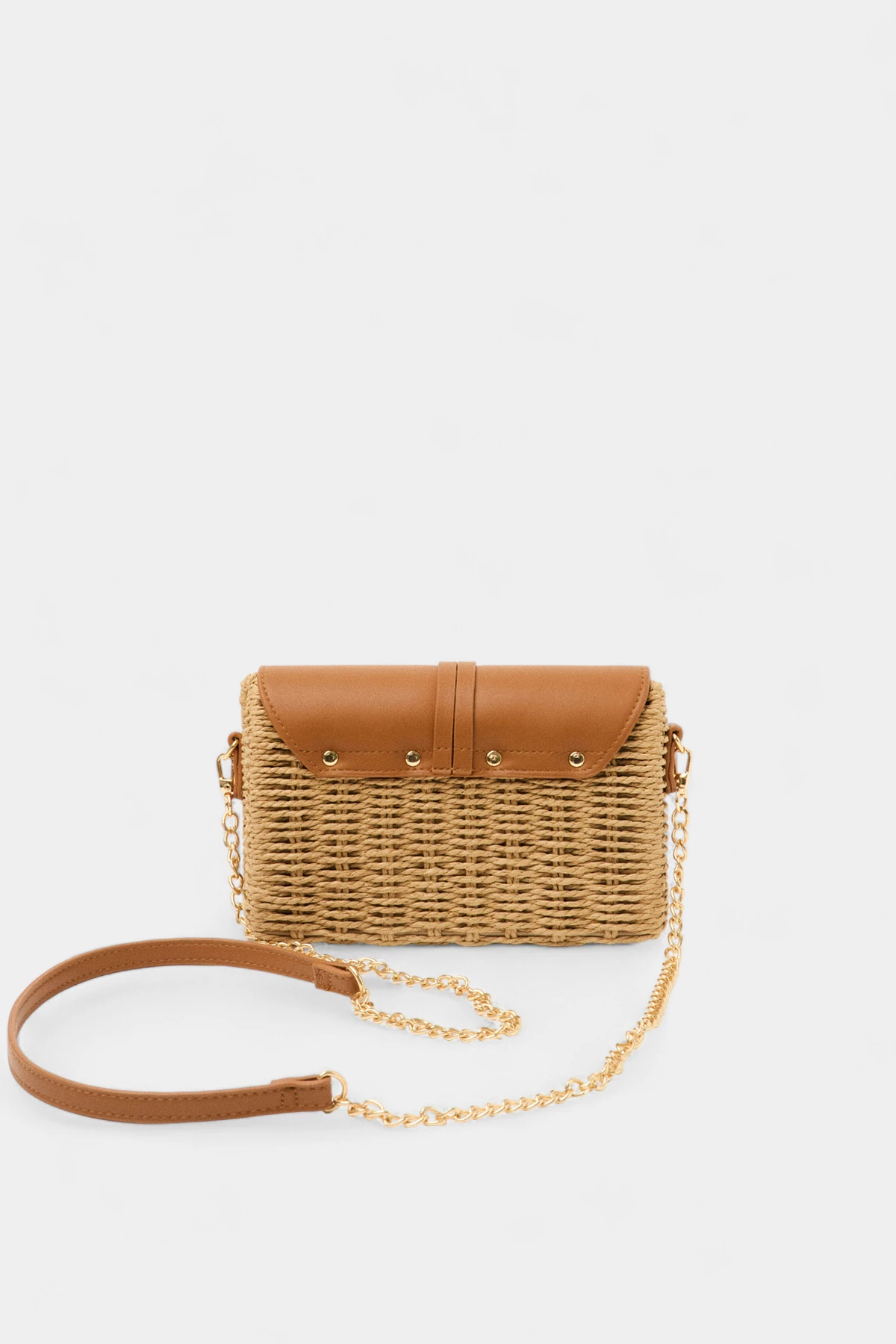 Holly Hasır Zincir Uzun Askı Detaylı Kadın El ve Omuz Çantası