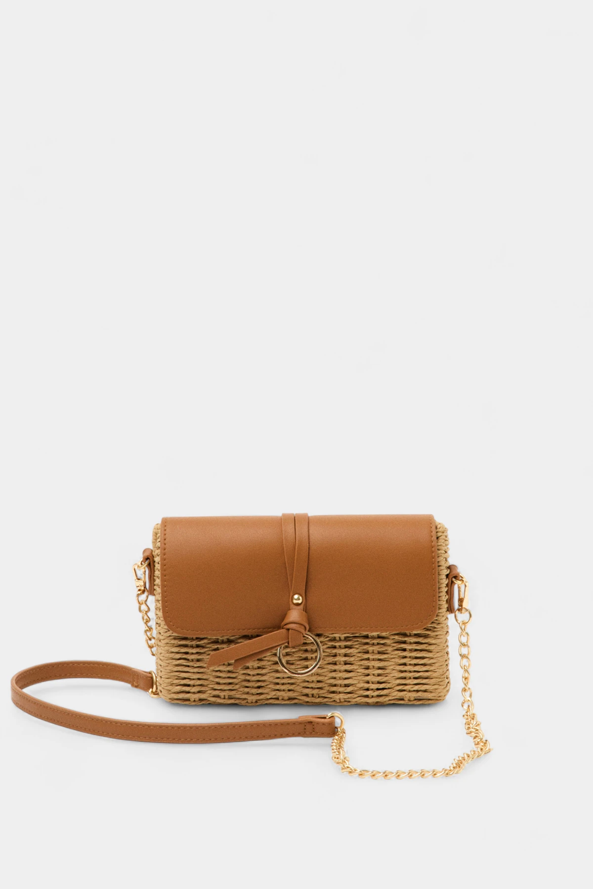 Holly Hasır Zincir Uzun Askı Detaylı Kadın El ve Omuz Çantası