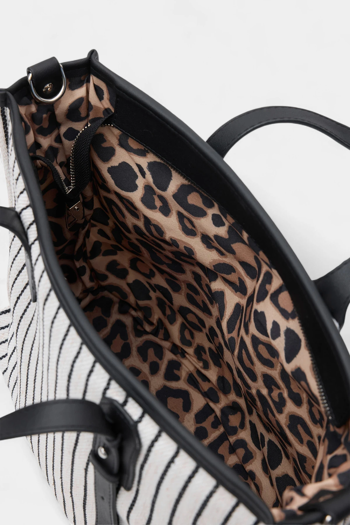 Nancy Fermuar Kapama Detaylı Kadın El ve Omuz Çantası - Siyah