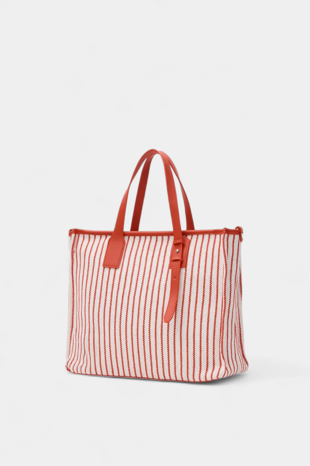 Nancy Fermuar Kapama Detaylı Kadın El ve Omuz Çantası - Kırmızı