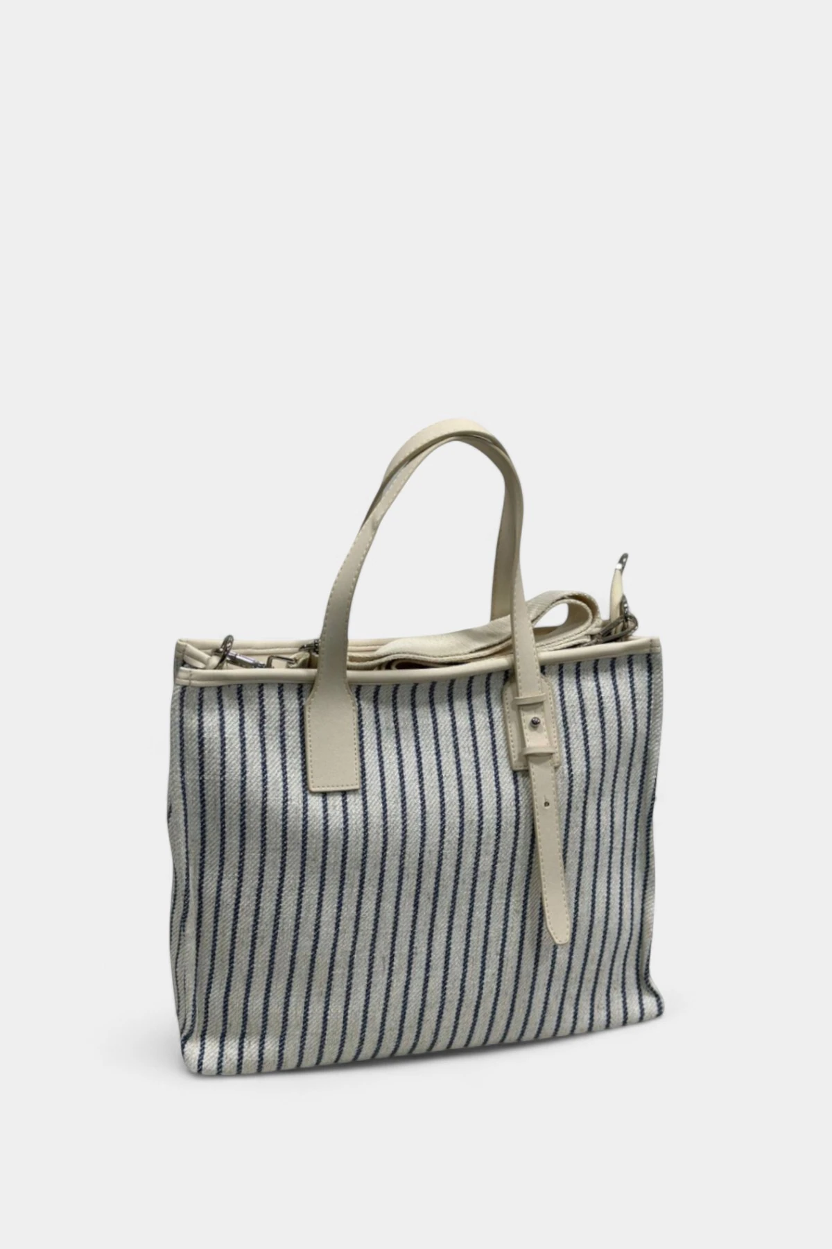 Nancy Fermuar Kapama Detaylı Kadın El ve Omuz Çantası - Lacivert