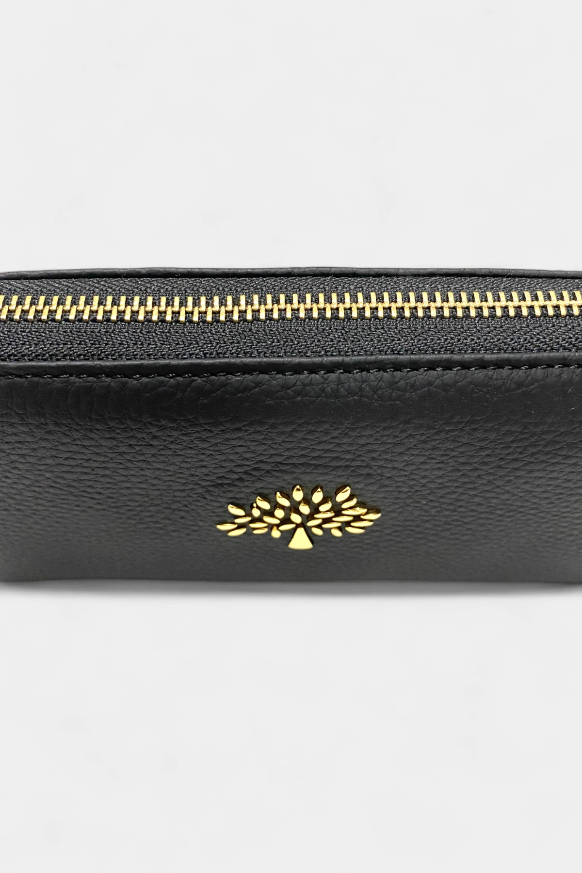 Ruby Hakiki Deri Trok Taşlı Kadın Cüzdan - Siyah