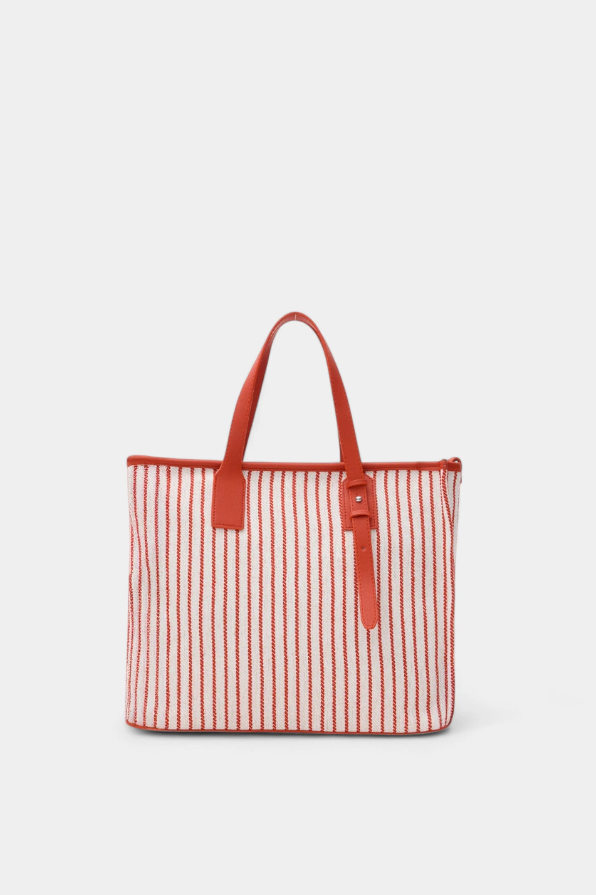 Nancy Fermuar Kapama Detaylı Kadın El ve Omuz Çantası - Kırmızı