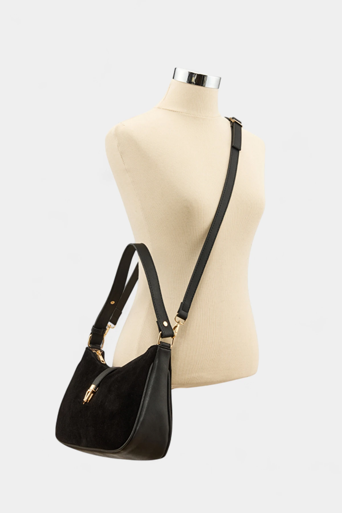 Alice Hakiki Süet Deri Kadın Omuz Çantası