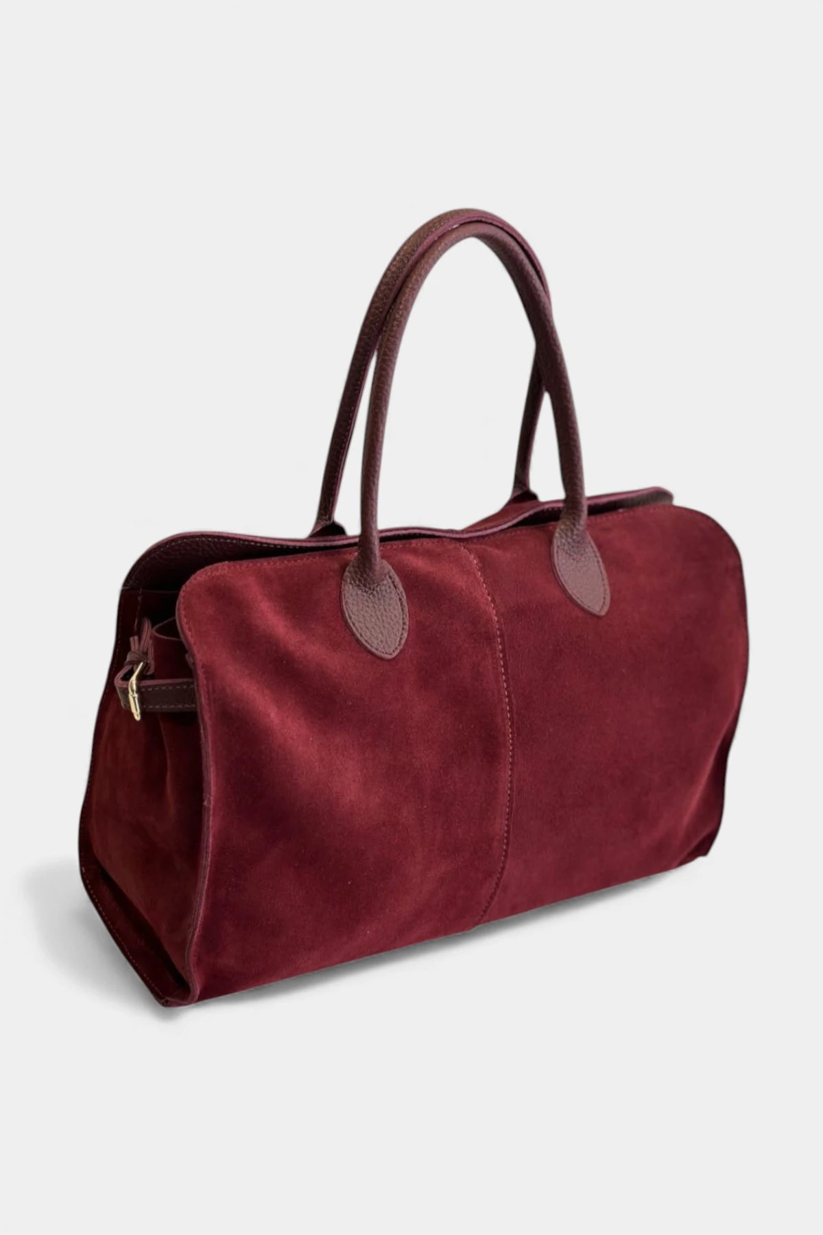 Arin, Hakiki Süet Deri Fermuar Kapama ve İç Cep Detaylı Kadın Omuz Çantası