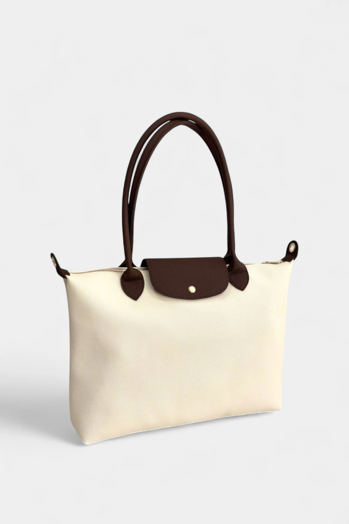 Maite Fermuar Kapama ve İç Cep Detaylı Kadın Çanta - Bej