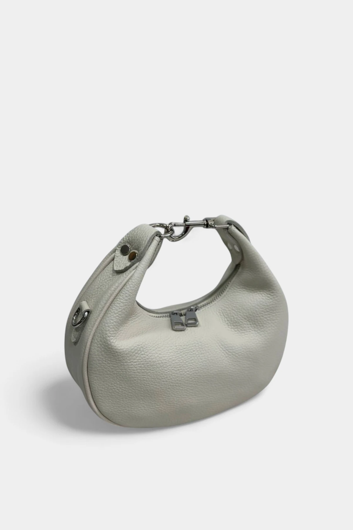 Felix Hakiki Deri Uzun Askı detaylı Kadın Omuz Çantası - Krem